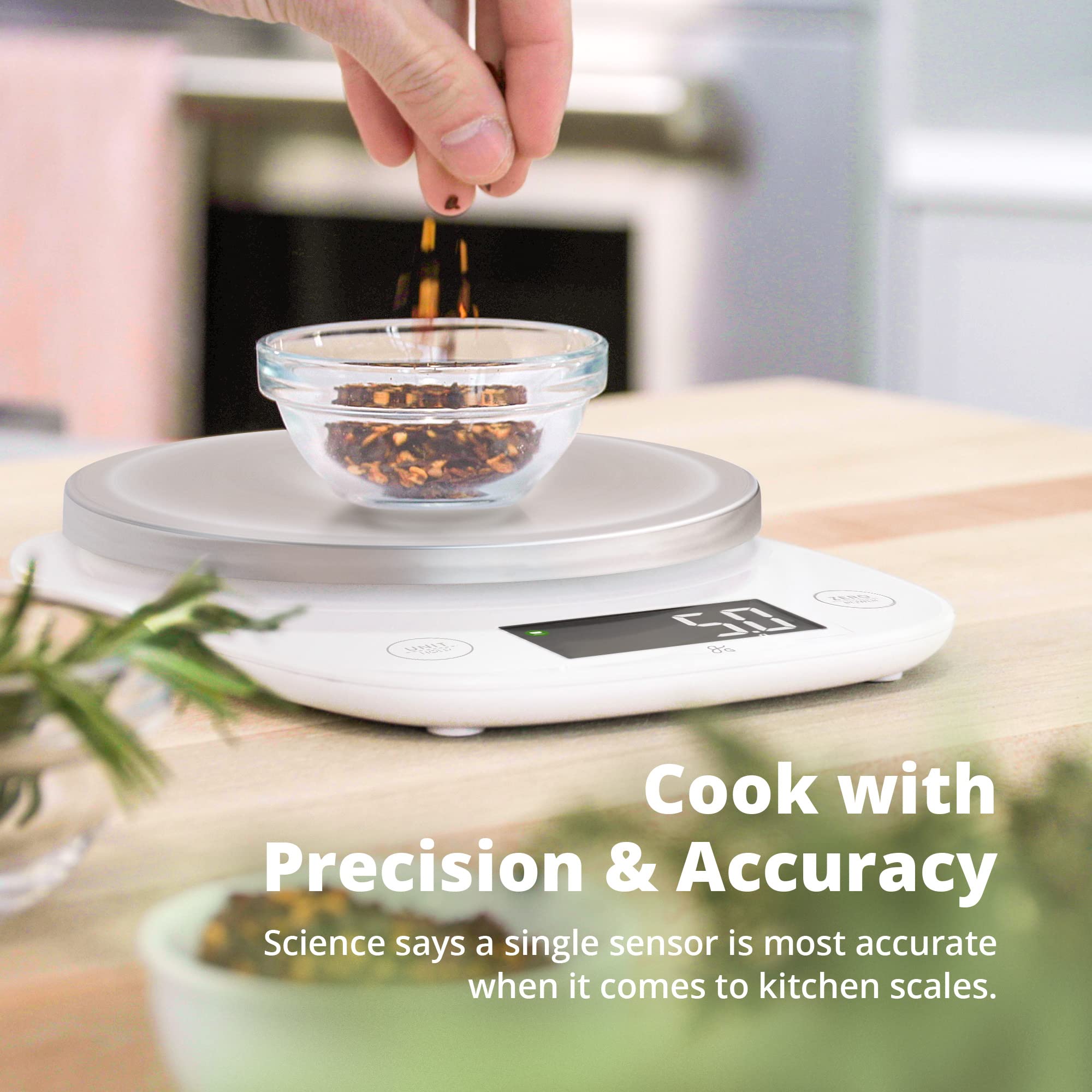 Greater Goods Premium Baking Scale With Bag - Ultra Accurate, Digital Kitchen Scale Prep Baked Goods, Weigh Food And Coffee, Or