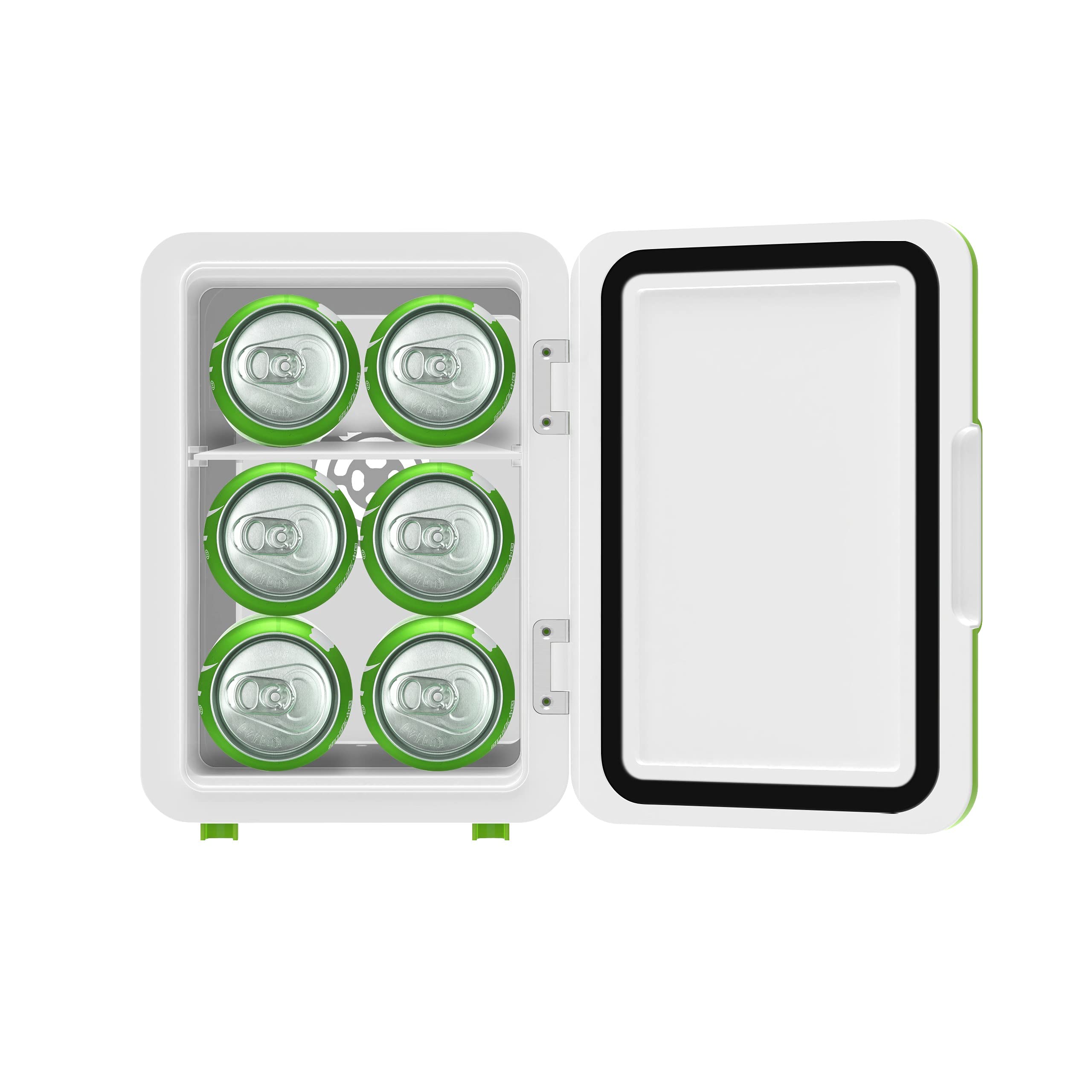 Curtis Mountain Dew Mis134Md, Mini Portable Compact Personal Fridge Cooler, 4 Liter Capacity Chills Six 12 Oz Cans, 100% Freon-F