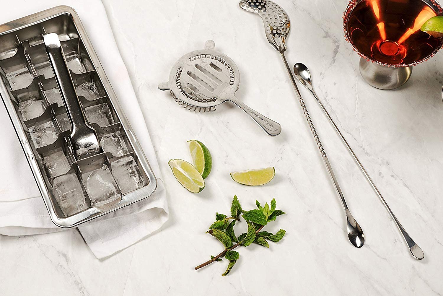 Onyx 18/8 Stainless Steel # Ice001 18 Slot Ice Cube Tray
