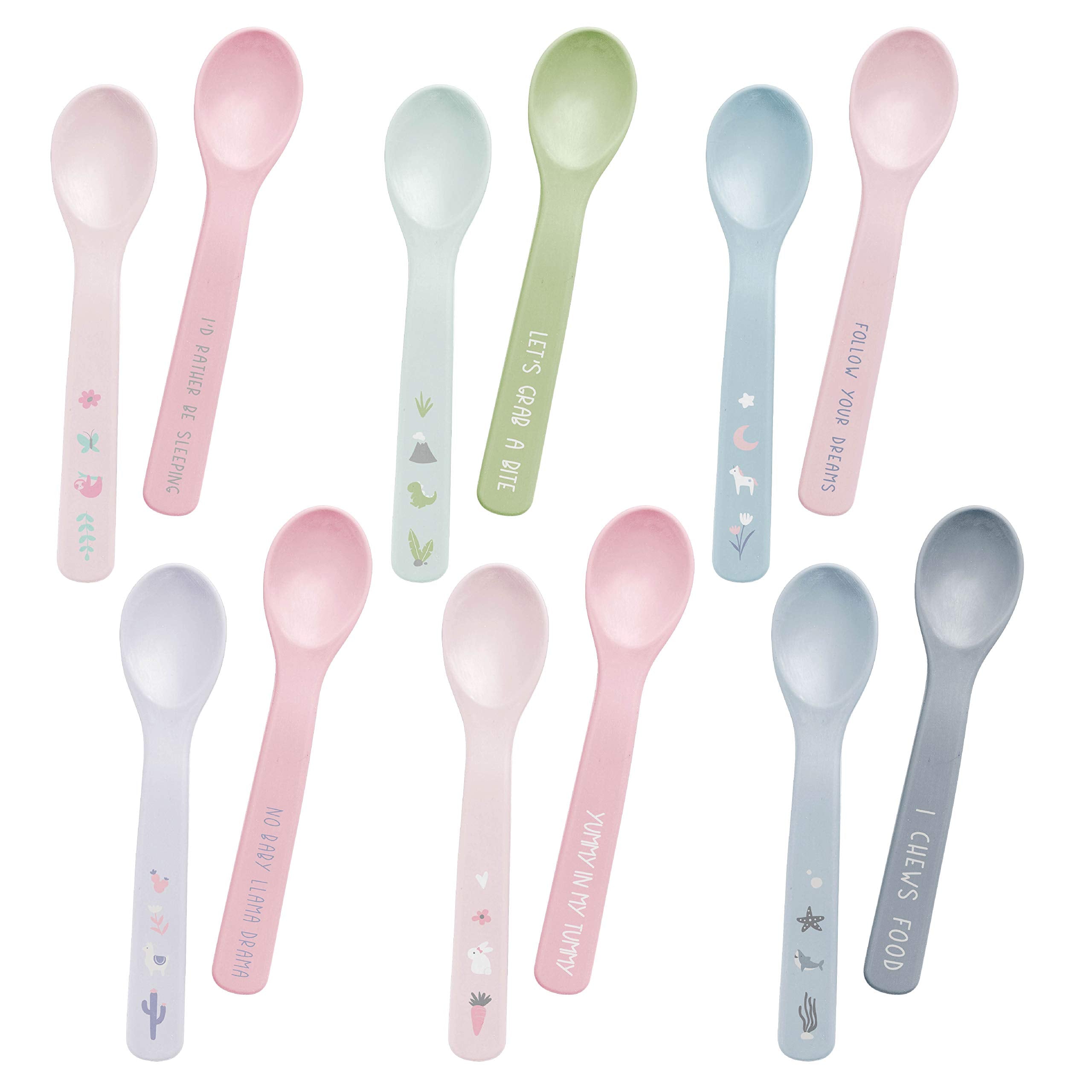 Stephen Joseph Silicone Baby Spoons, One Size, Bunny