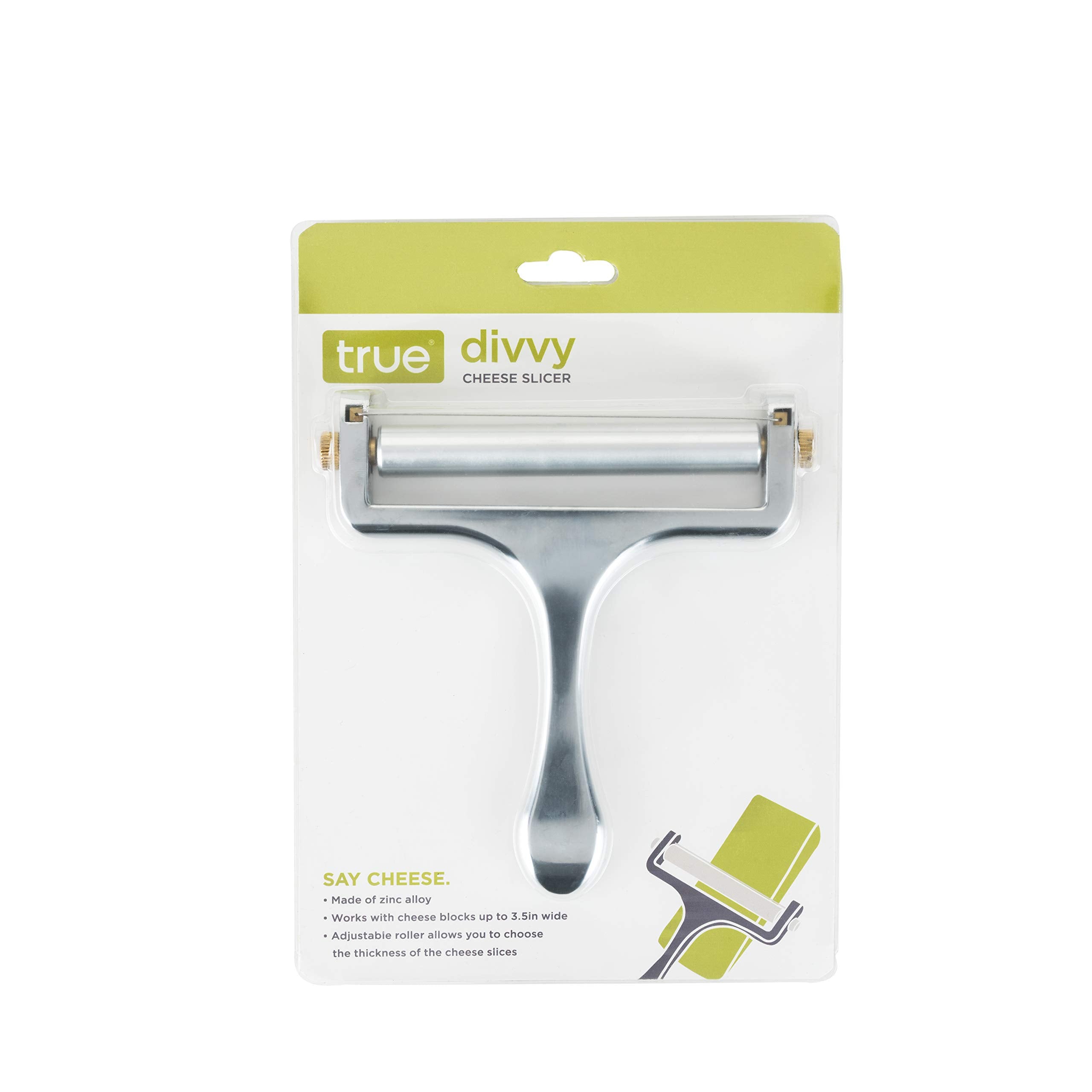 True Divvy Slicers For Block Cheeses, Adjustable Roller, Zinc Alloy Handheld Slicer, Kitchen Tools, Charcuterie Accessories, Bir