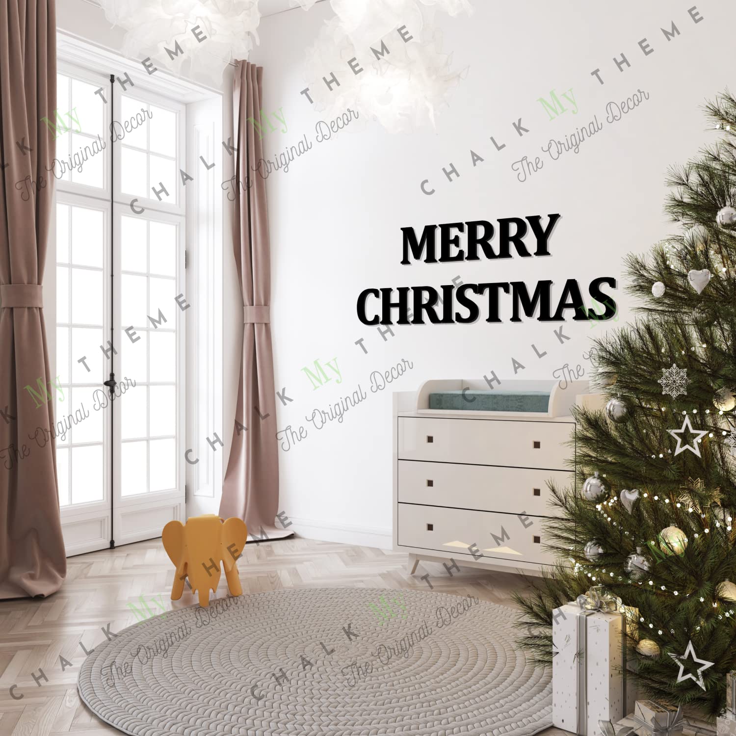 Chalk My Theme Wooden Alphabets and Numbers for Wall Decoration | 5 Inch Large Wooden Letter G in Black