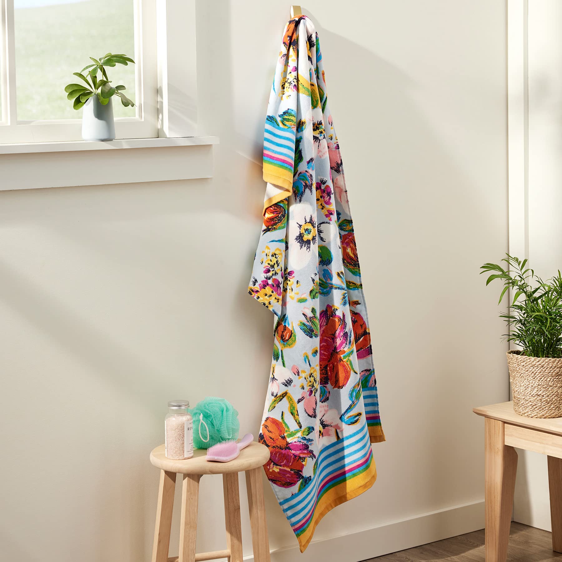 Vera Bradley Women'S Beach Towel, Sea Air Floral, One Size