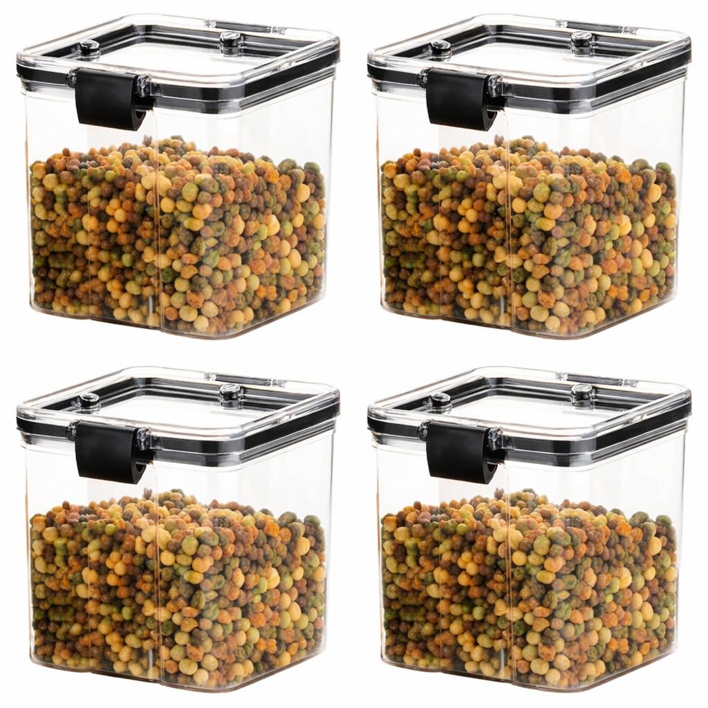 Dnkitch Look Air Tight Container For Kitchen Storage Set, Kitchen Containers Set, Kitchen Accessories Items, Kitchen & Pantry Or