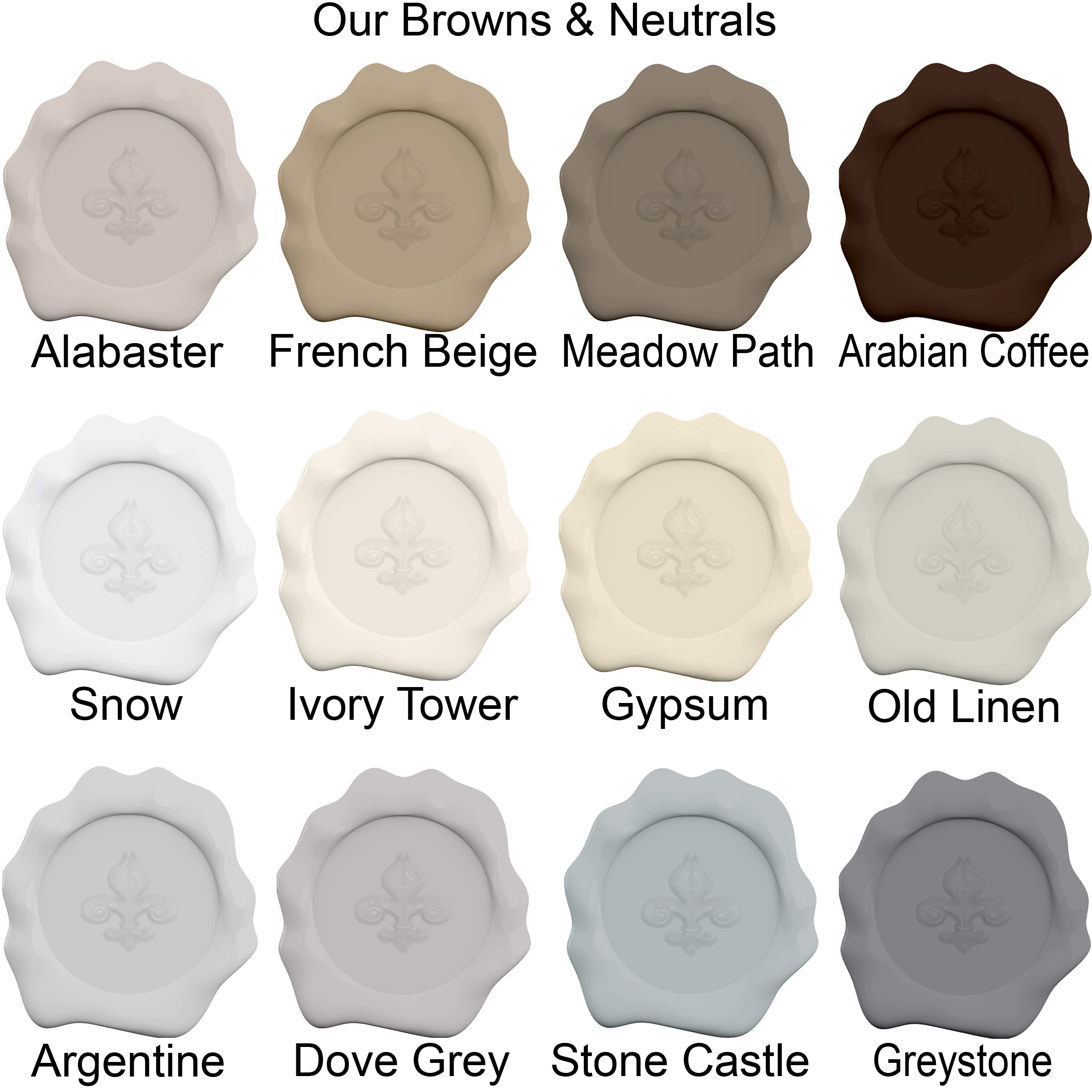 Retique It Chalk Furniture Paint By Renaissance Diy, 6 Piece Set, 12 French Beige, 32 Ounces