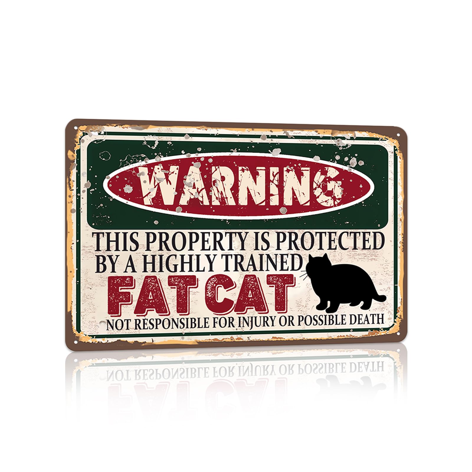 RCXsigns Vintage Fat Cat Metal Sign