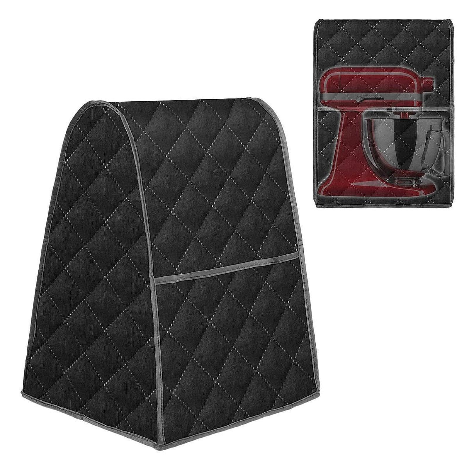 SNAPPSY Dust Cover for Stand Mixer for Kitchen Accessories and Attachments Organizer Black