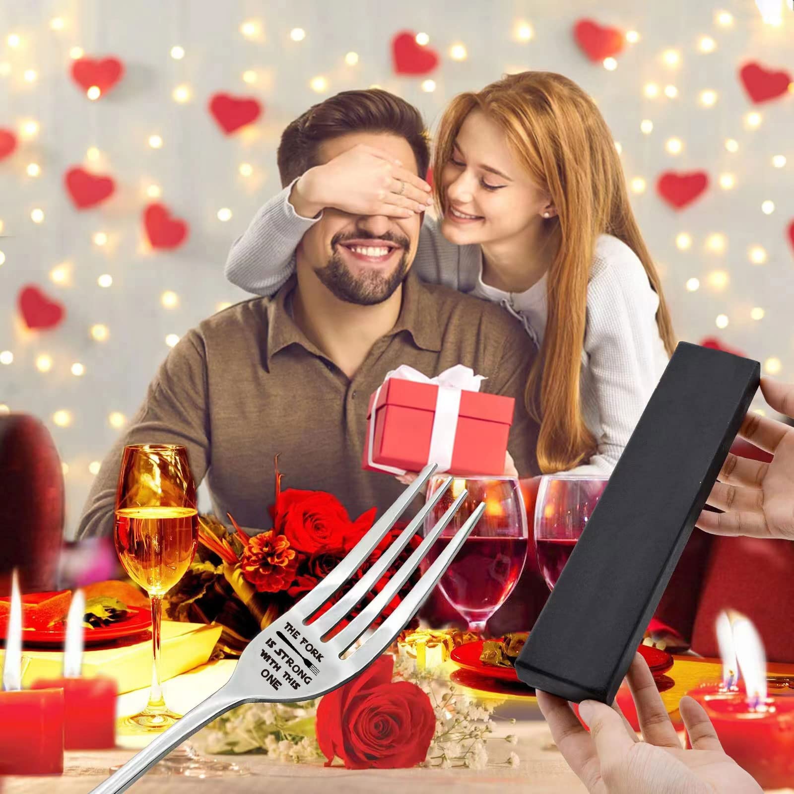 Vickhu The Fork Is Strong With This One Laser Engraved Fork Gift For Starwars Fans,Mothers Day/Fathers Day/Valentines Day Gifts