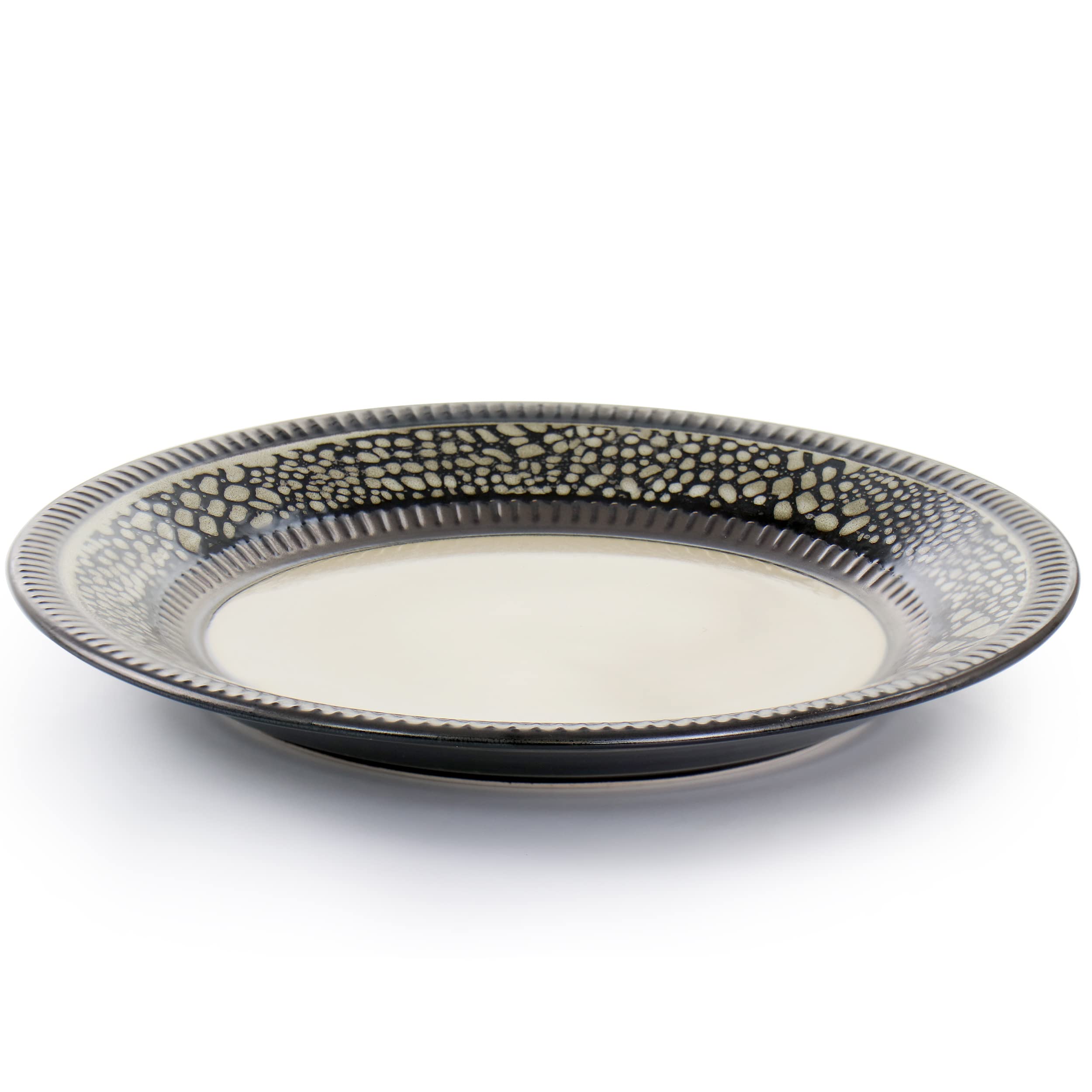 Elama Desert Sand 16 Piece Stoneware Dinnerware Set, Brown