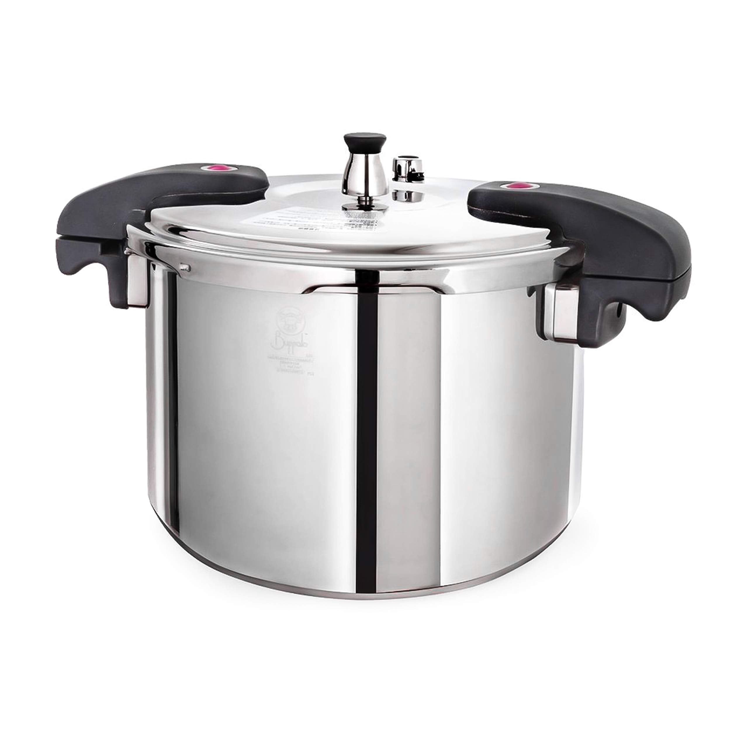 Buffalo 12 Quart Pressure Cooker Stainless Steel - Large Canning Pot with Lid for Home, Commercial Use - Easy to Clean Induction