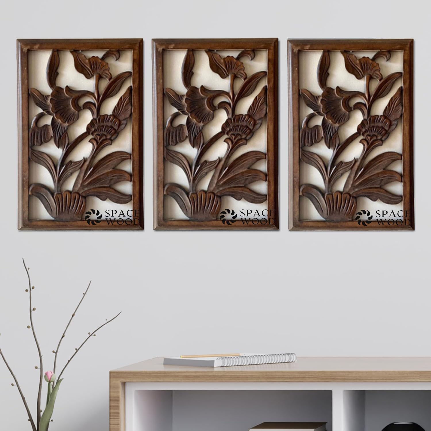 Space Wood Wall Hanging Panel | Wooden Wall Decorative Frame For Living Room | Mdf Wall Decor Wooden Frame For Home,14X8.5 Inche