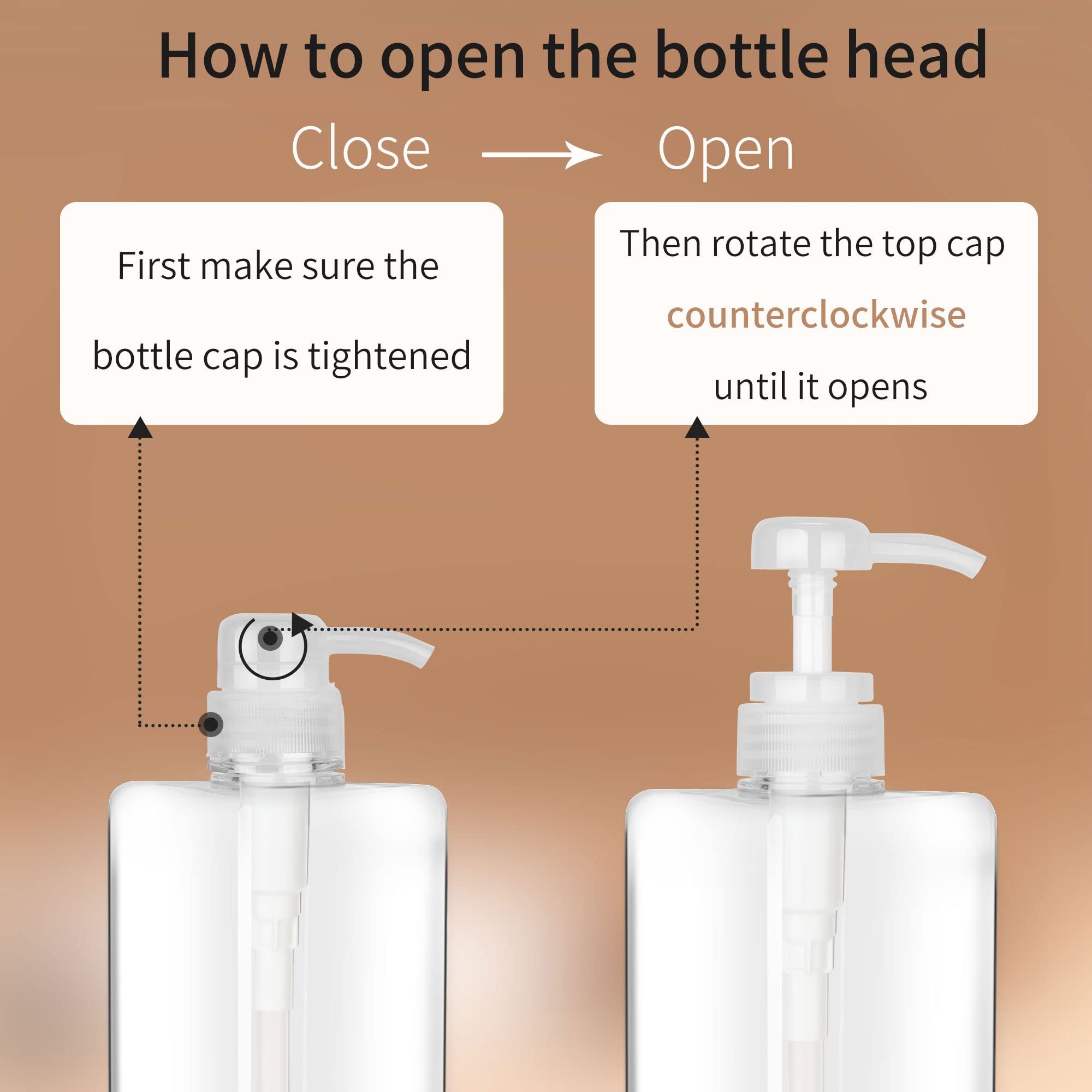 450Ml (15.2Oz) Pump Bottle Dispenser Jansburg 2Pack Refillable Square Plastic Lotion Dispenser Empty Lotion Pump Bottle For Esse