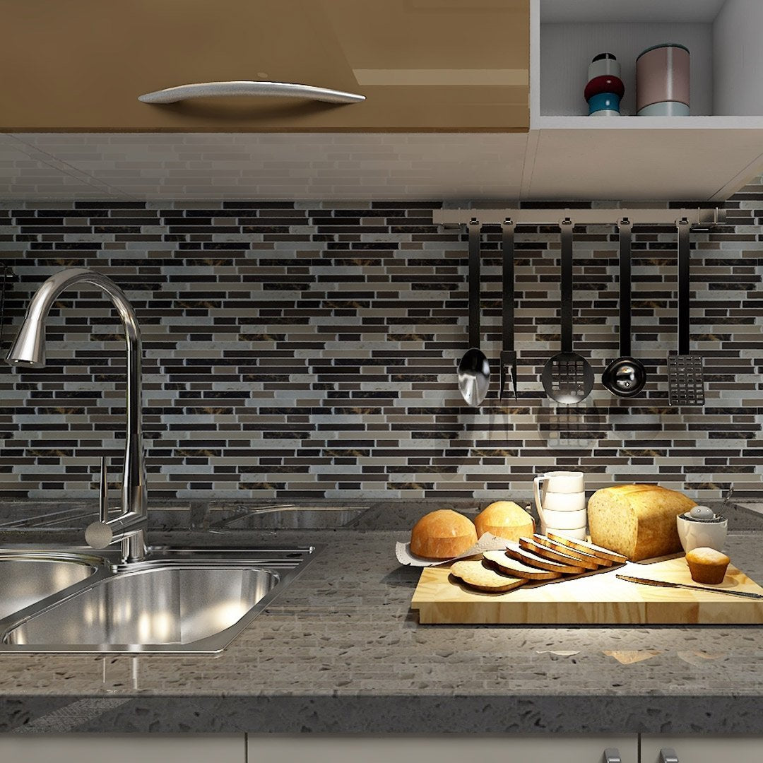 Art3D Self Adhesive Wall Tile (11.8 X 11.8Inches,10 Tiles) Peel And Stick Backsplash For Kitchen, Bathroom