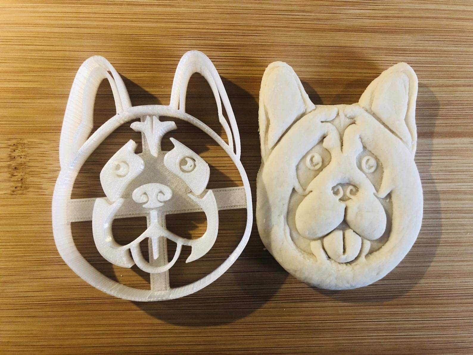 Akita Cookie Cutter And Dog Treat Cutter - Face - 3 Inch