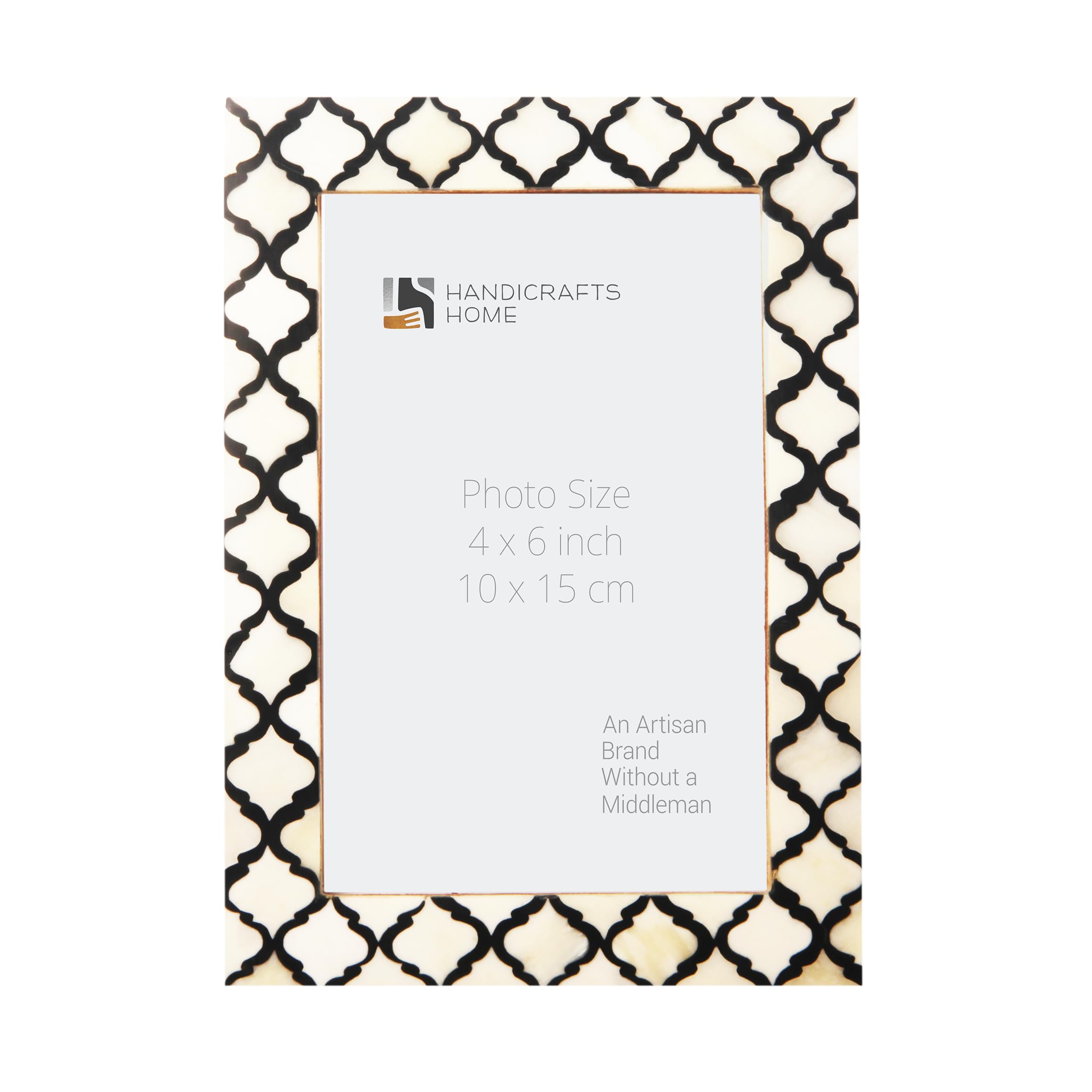 Handicrafts Home 5x7 Chevron Pattern Inspired Picture Frame - 5x7 Frames for Wall Hanging & Desk Decor, Vintage & Living Room De