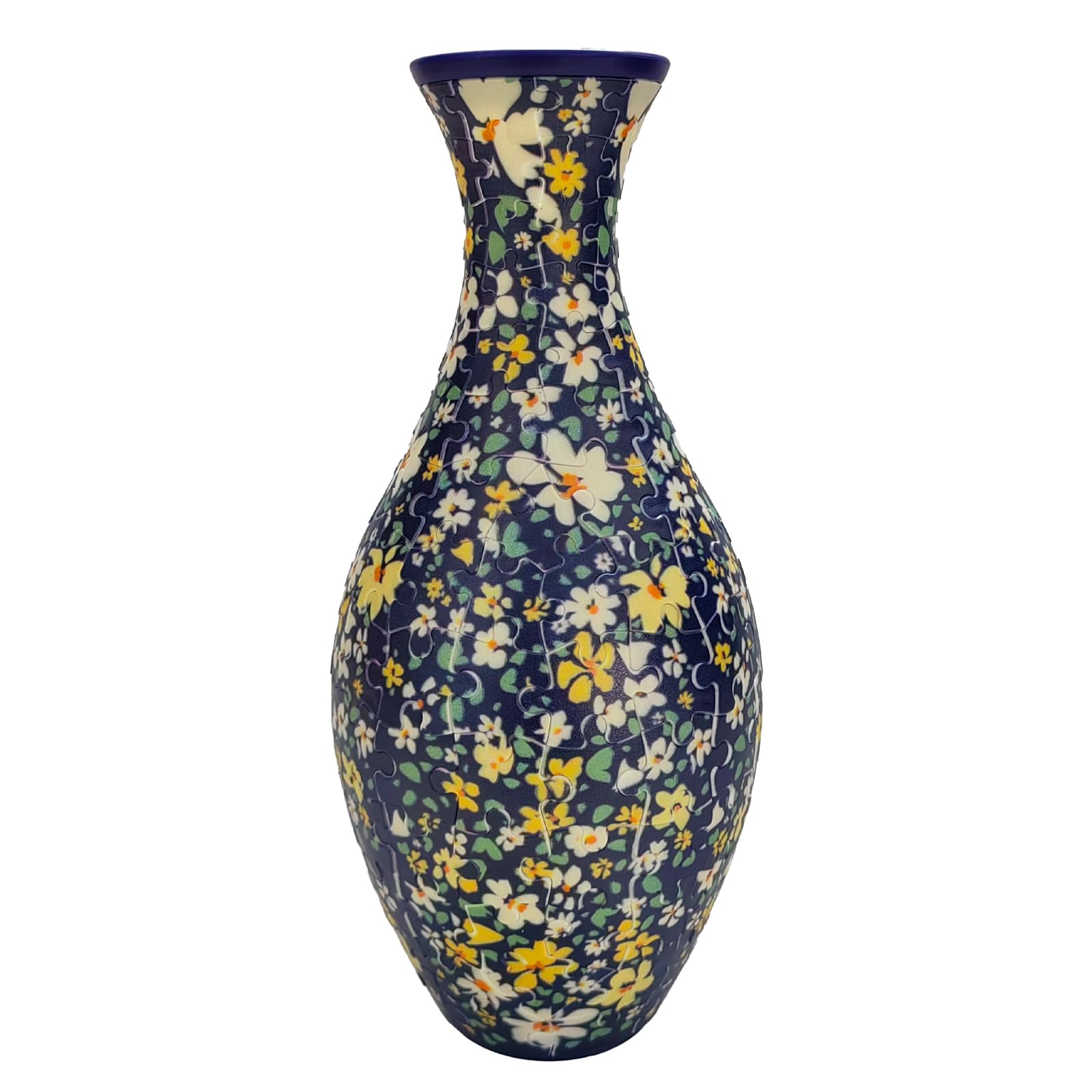 3D Puzzle Vase Unique Flower Vase for Adults Made by 160 Curved Plastic Puzzle Pieces, Vases for Flower Home and Office Decor