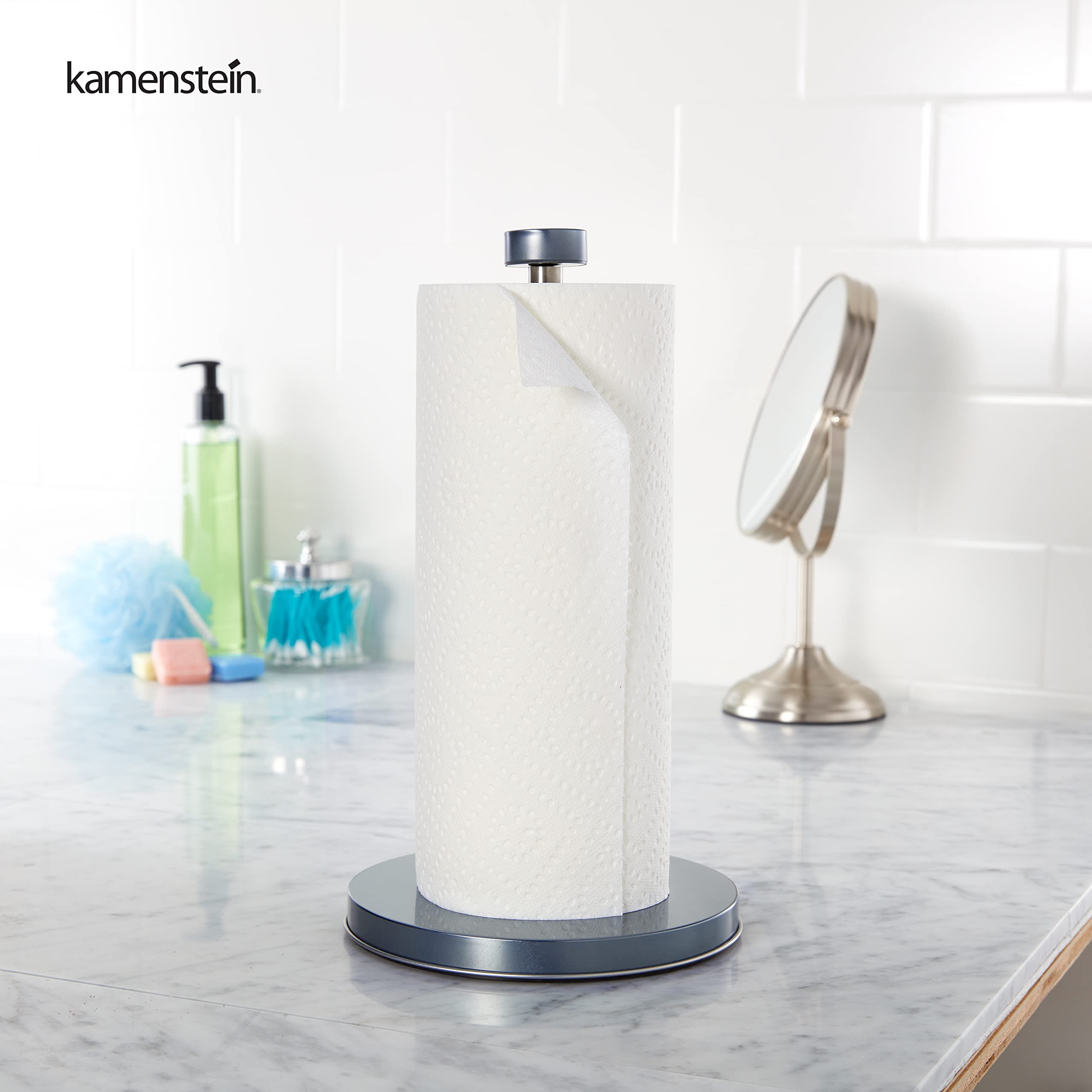 Kamenstein Perfect Tear Paper Towel Holder, 13-Inch, Gunmetal