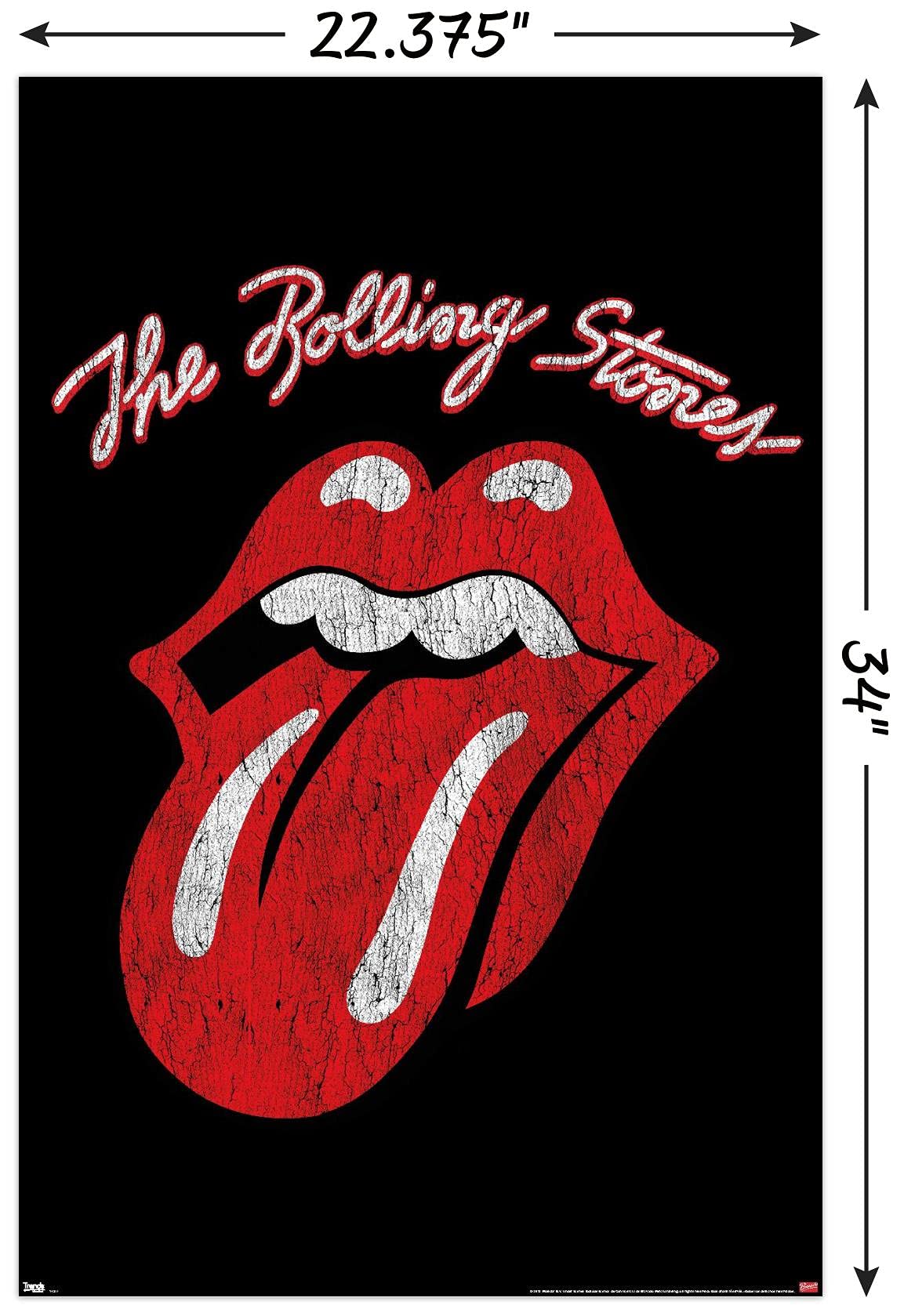 Trends International Rolling Stones-Classic Logo Wall Poster, 22.375'' X 34'', Unframed Version