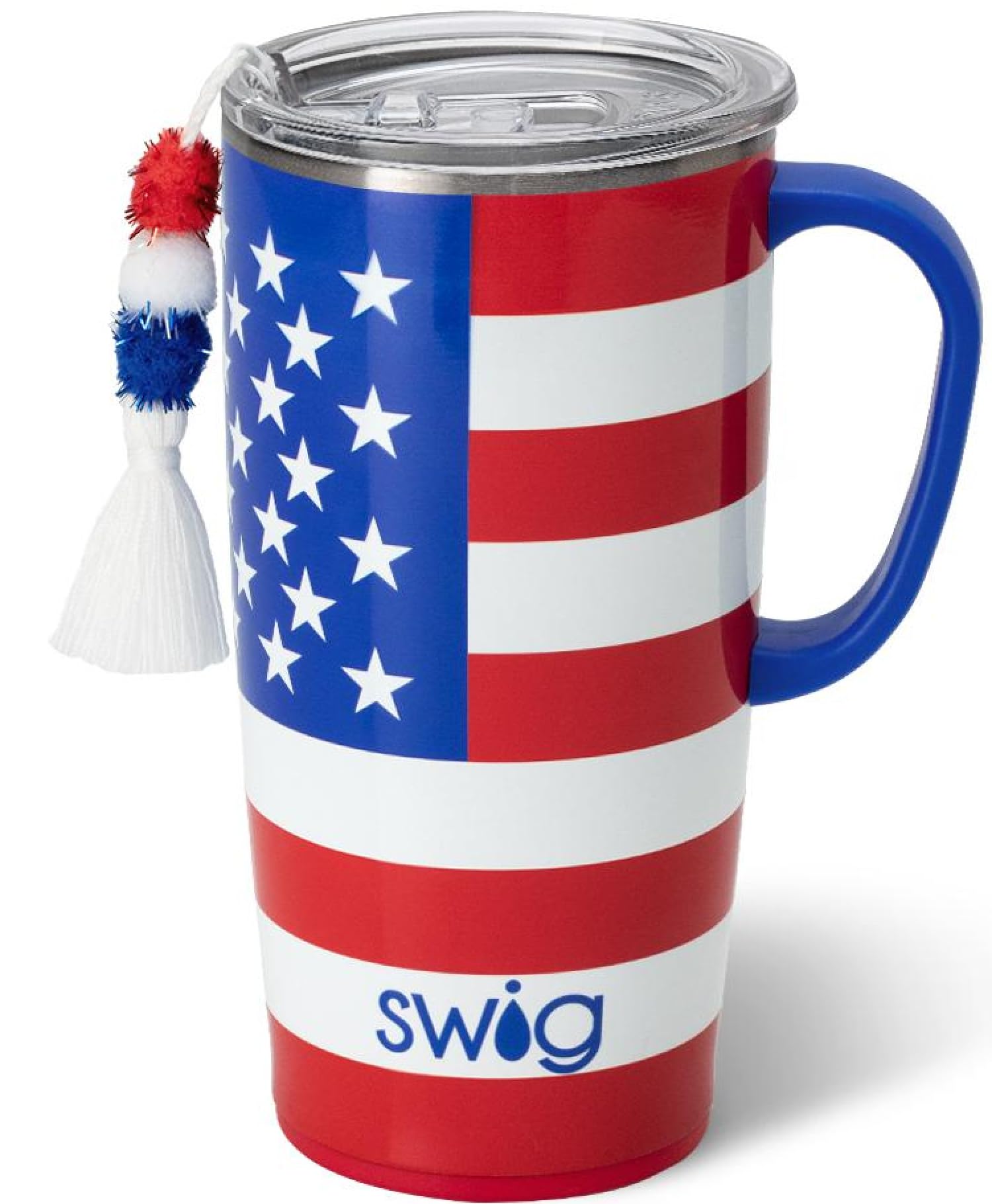 Swig Life 22Oz Travel Mug, Insulated Tumbler With Handle And Lid, Cup Holder Friendly, Dishwasher Safe, Stainless Steel, Travel