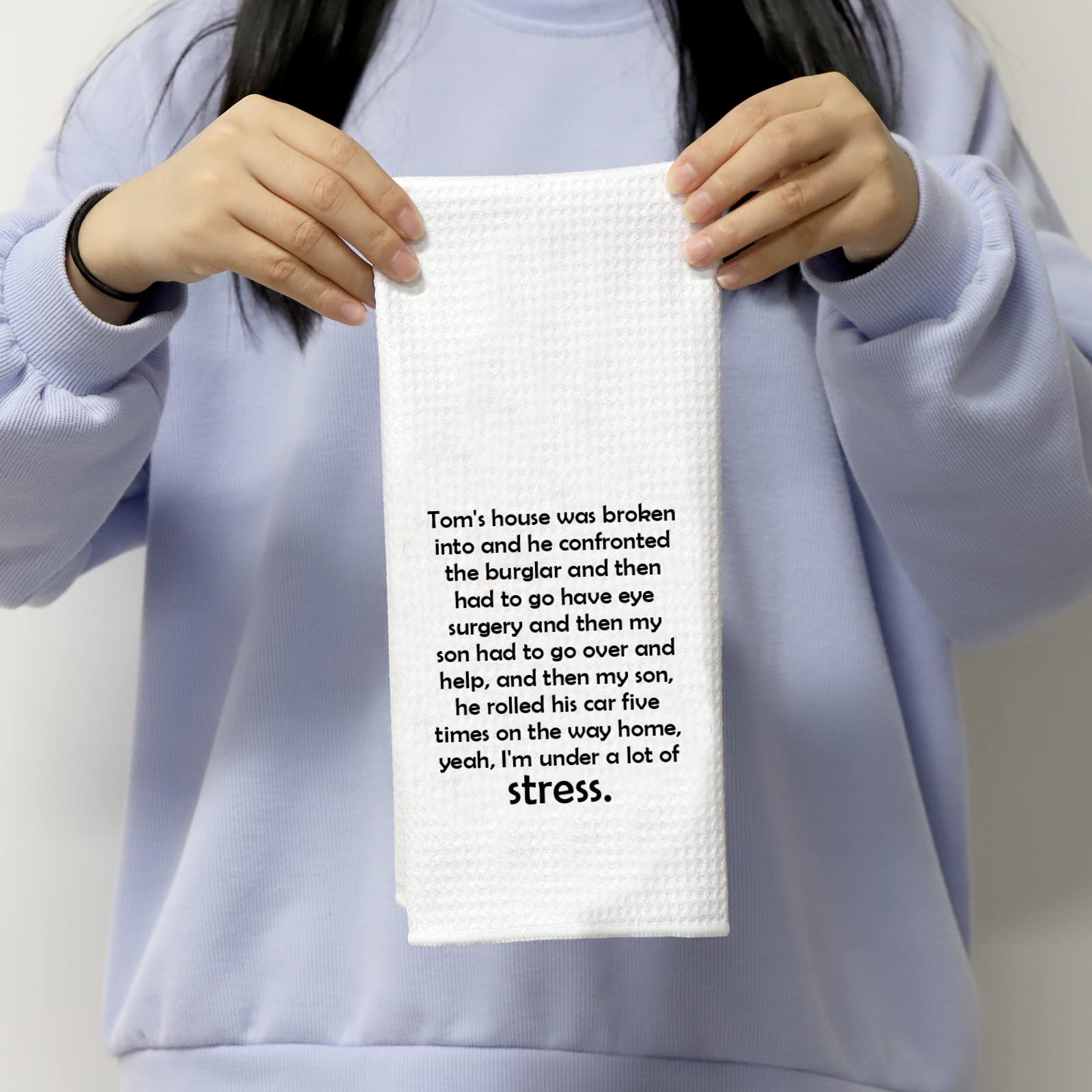 Pofull Housewives Gift Tom'S House Was Broken Into Kitchen Towel Home Decor (House Was Broken Into Towel)