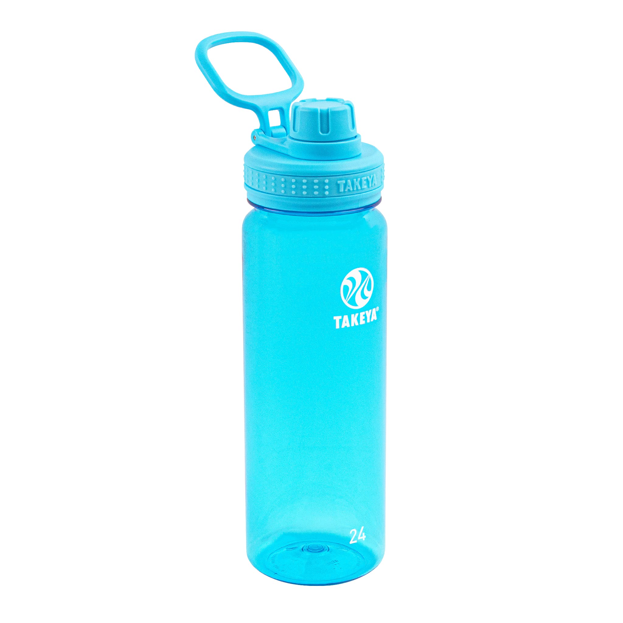 Takeya 24 Oz Tritan Plastic Sport Water Bottle With Spout Lid, Premium Quality, Bpa Free Food Grade Materials, Breezy Blue