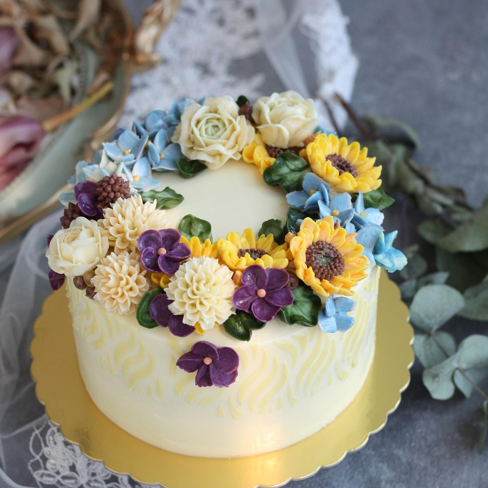 Sunflower Silicone Molds Cake Decoration Fondant Mold 3 Pcs For Thanksgiving And Mother'S Day Cupcake Toppers Muffins Almond Sug