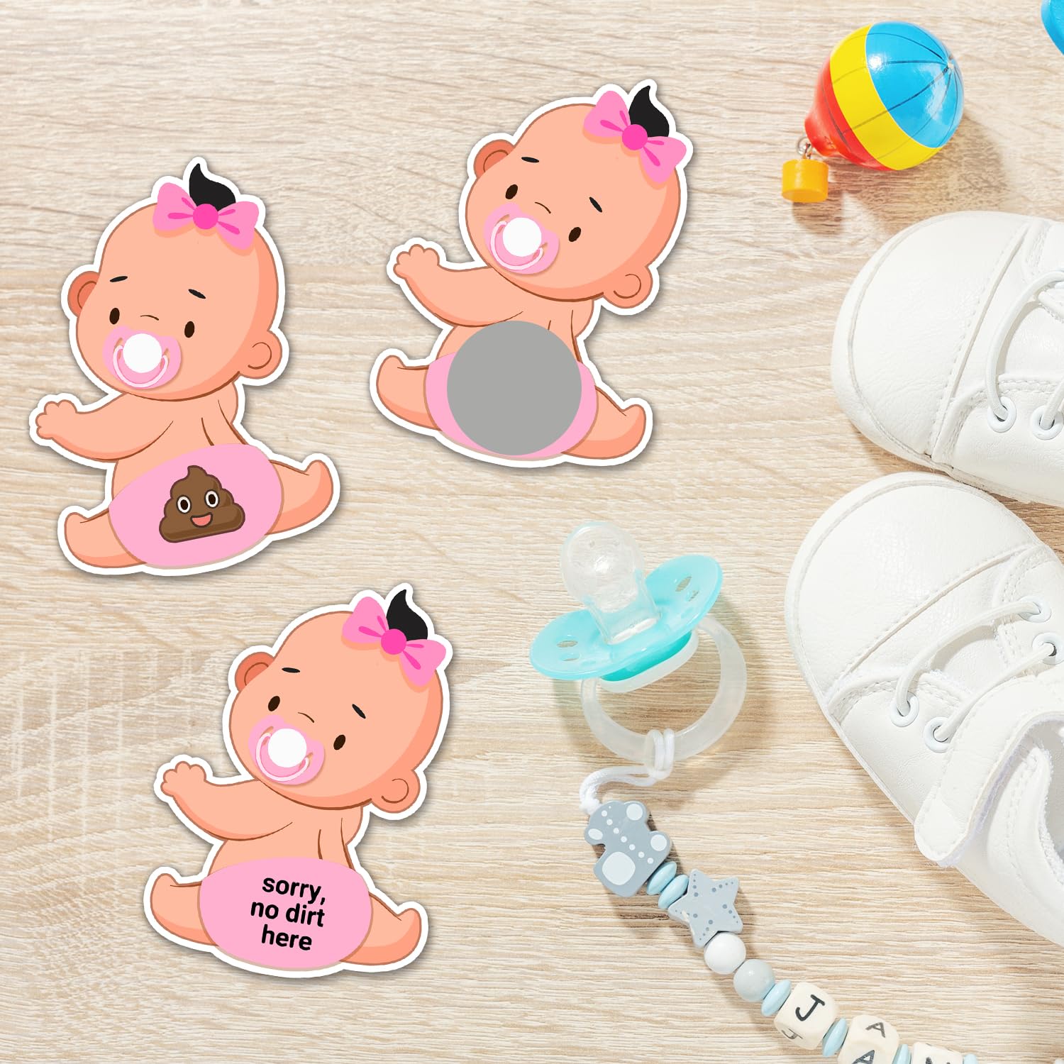 Baby Shower Games, Scratch Off Game, Silly Activity For Ice Breakers, Door Prizes, Baby Shower Activity And Idea, Fun And Easy T