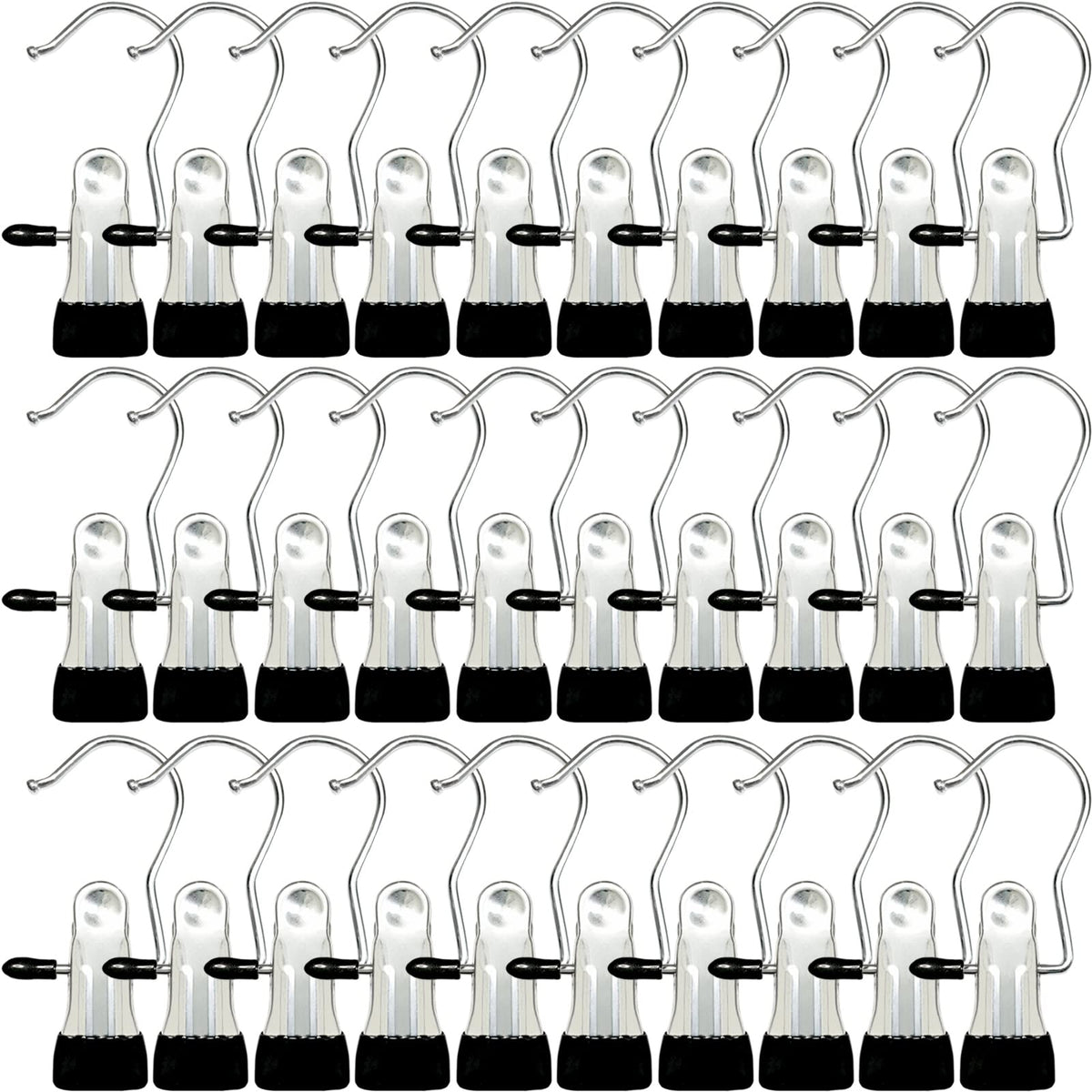 Boot Hangers For Closet, 30 Pack Hanging Clips Hook Clothes Pins For Laundry, Hanger Clips Towel Clips Boot Organizer For Home A