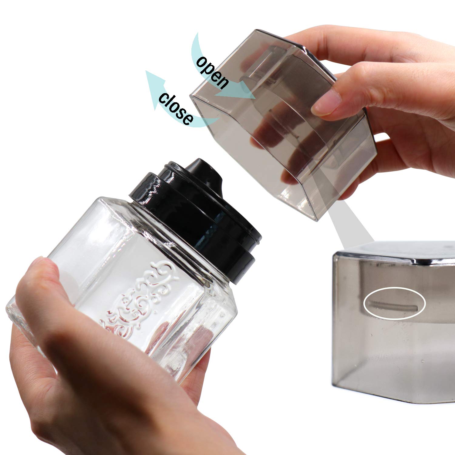 Tossow Glass Honey Dispenser Oil Bottle Leakproof Condiment Container Oil Vinegar Cruet With Pourers And Funnel Olive Oil Carafe