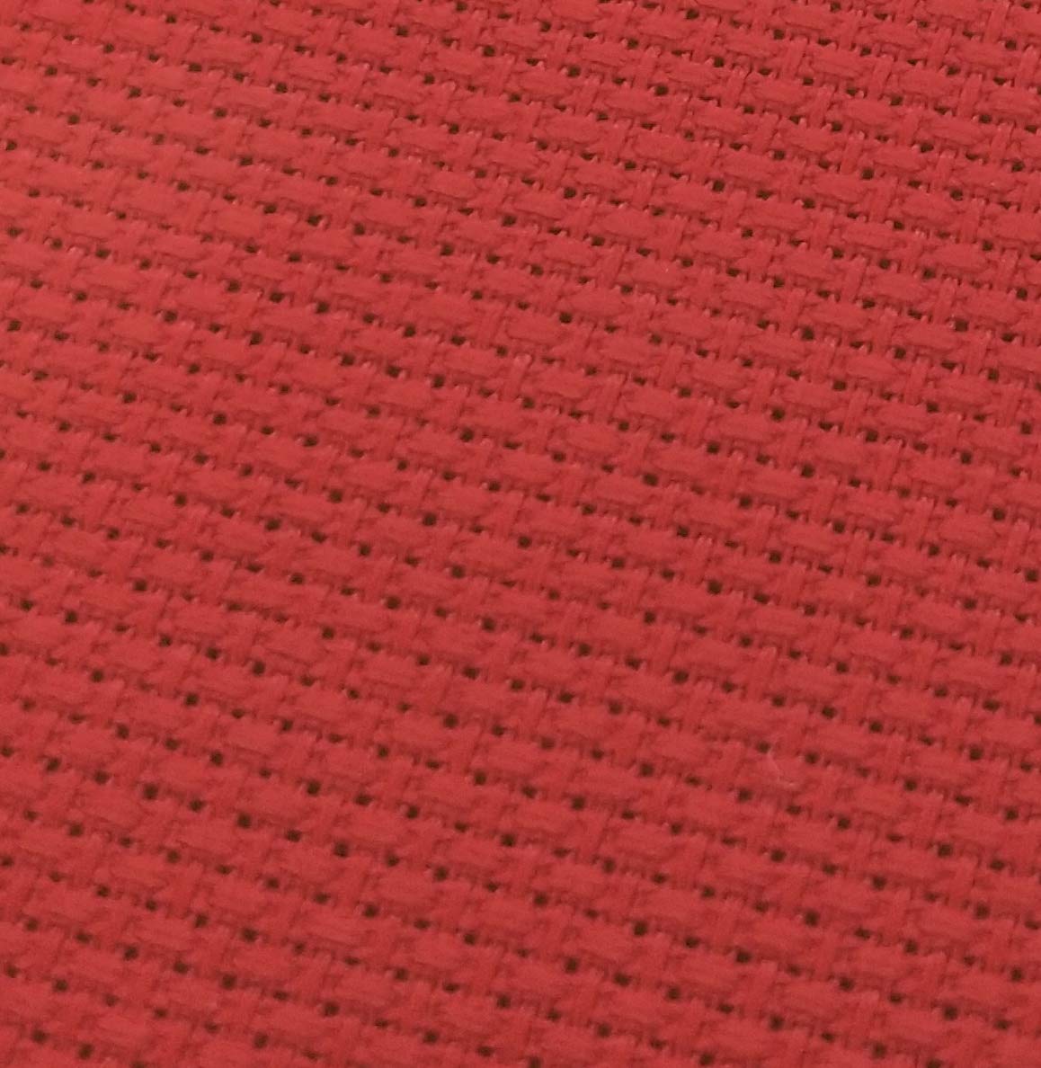 19 X 28 14Ct Counted Cotton Aida Cloth Cross Stitch Fabric (Red)