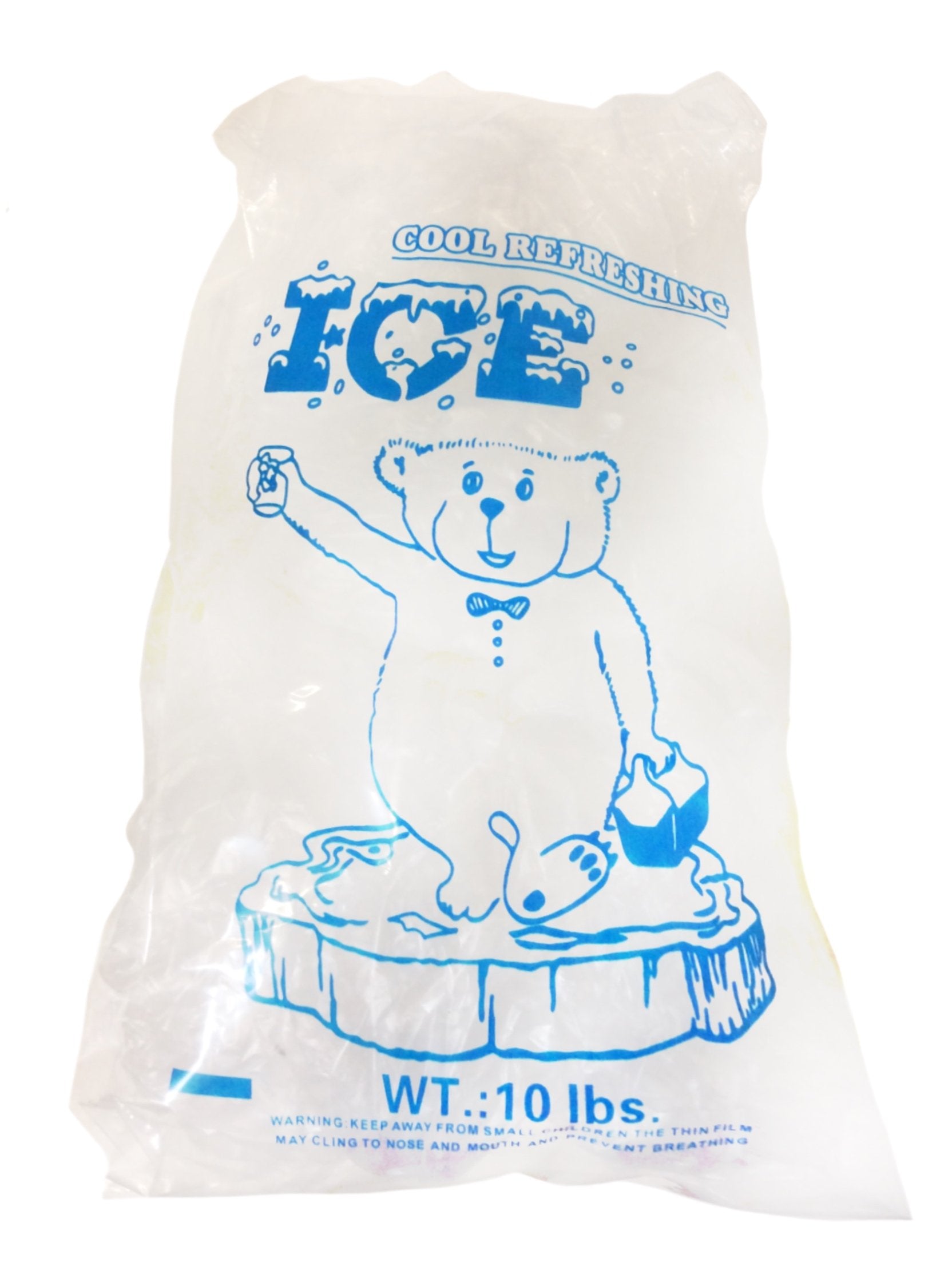 Aquanation - 10Lbs Bpa Free Food Grade Safe Plastic Ice Bags (Pack Of 100) Puncture Proof 8 X 22 X 4 Inch (1.5 Mil) With Twist T