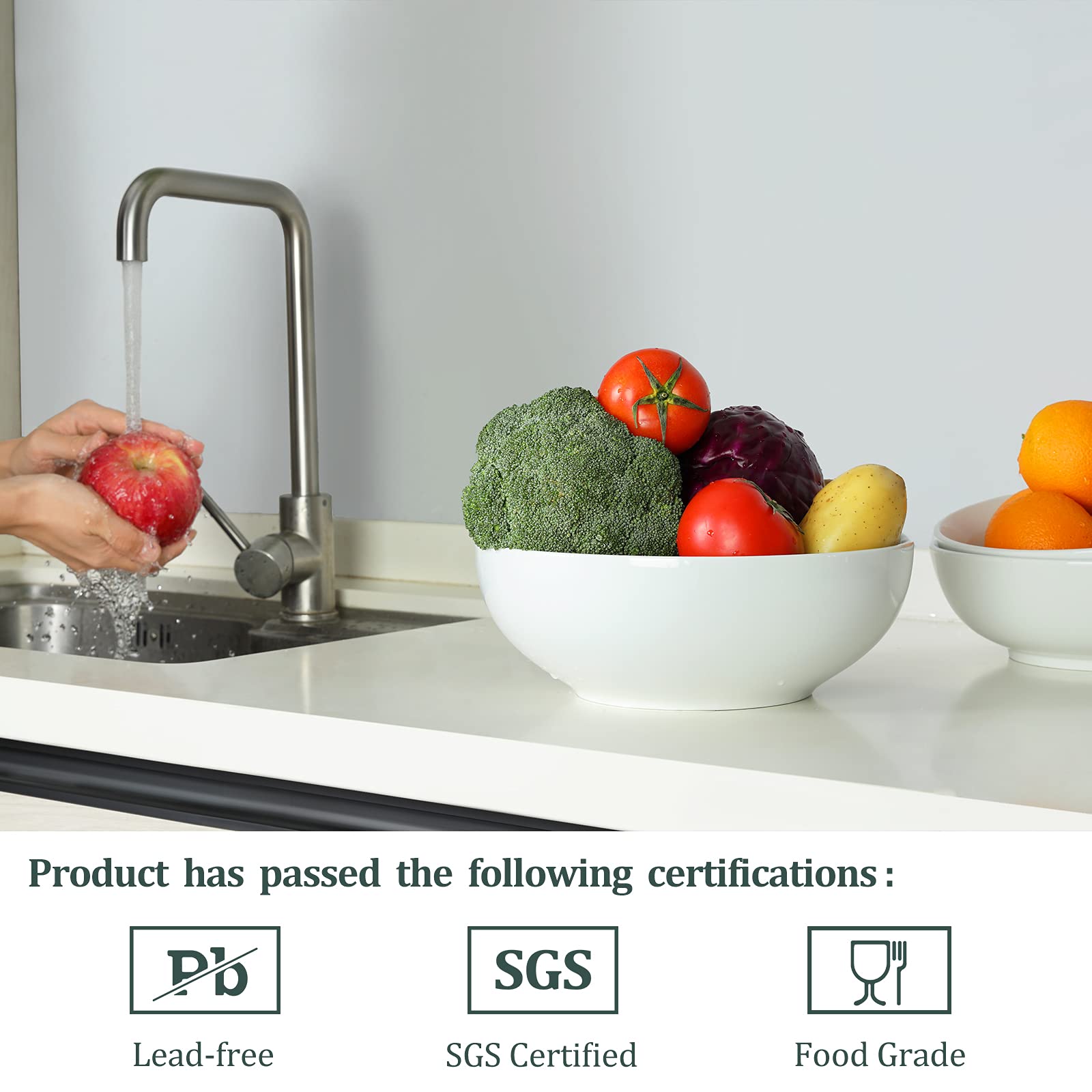 Yedio Pasta Serving Bowls 90 Ounce 9.7