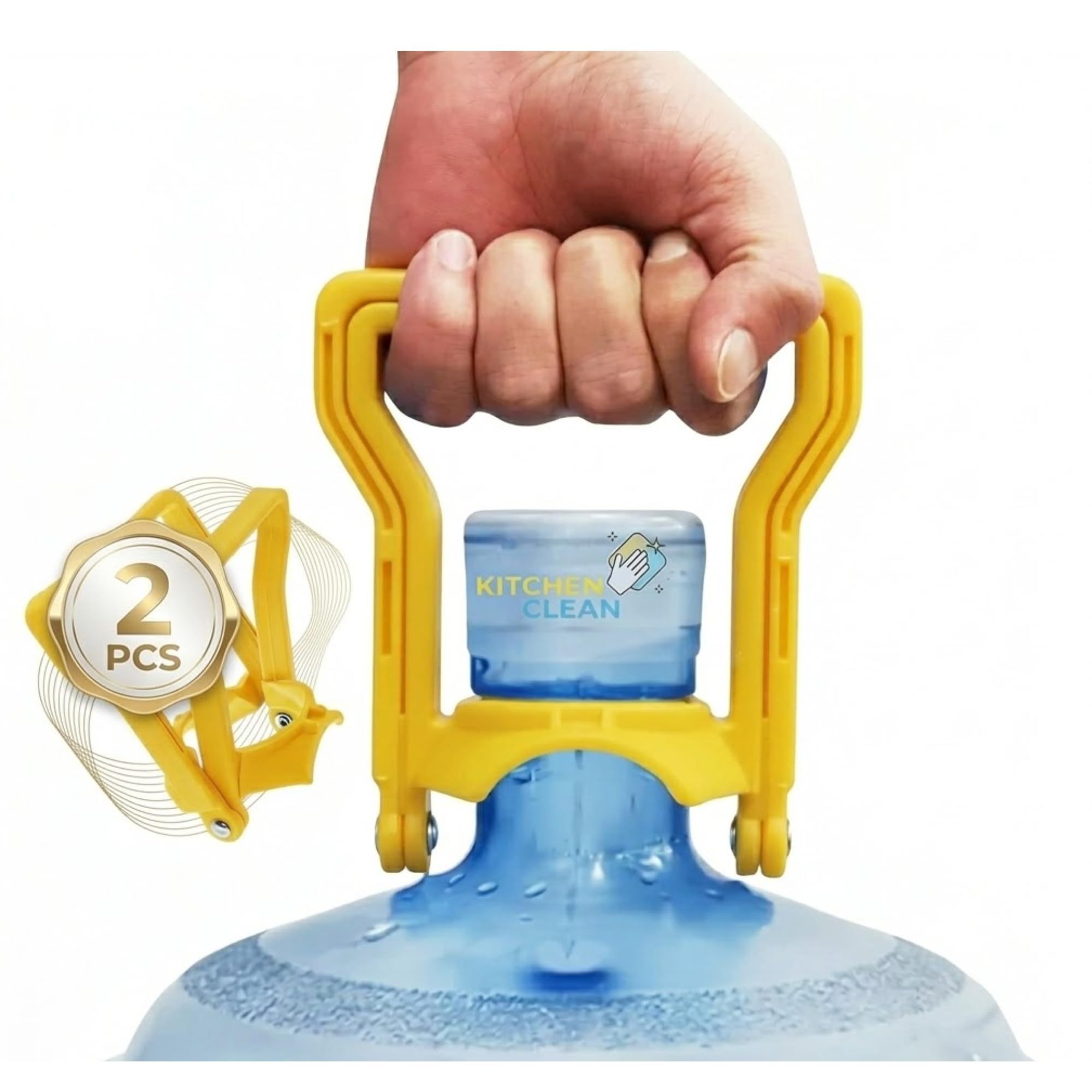 Kitchen Clean 2Pc Water Can Carry Handle | Plastic Water Dispenser Bottle Lifter | Diy Easy Lift Tool For 20L-25L Mineral Water 