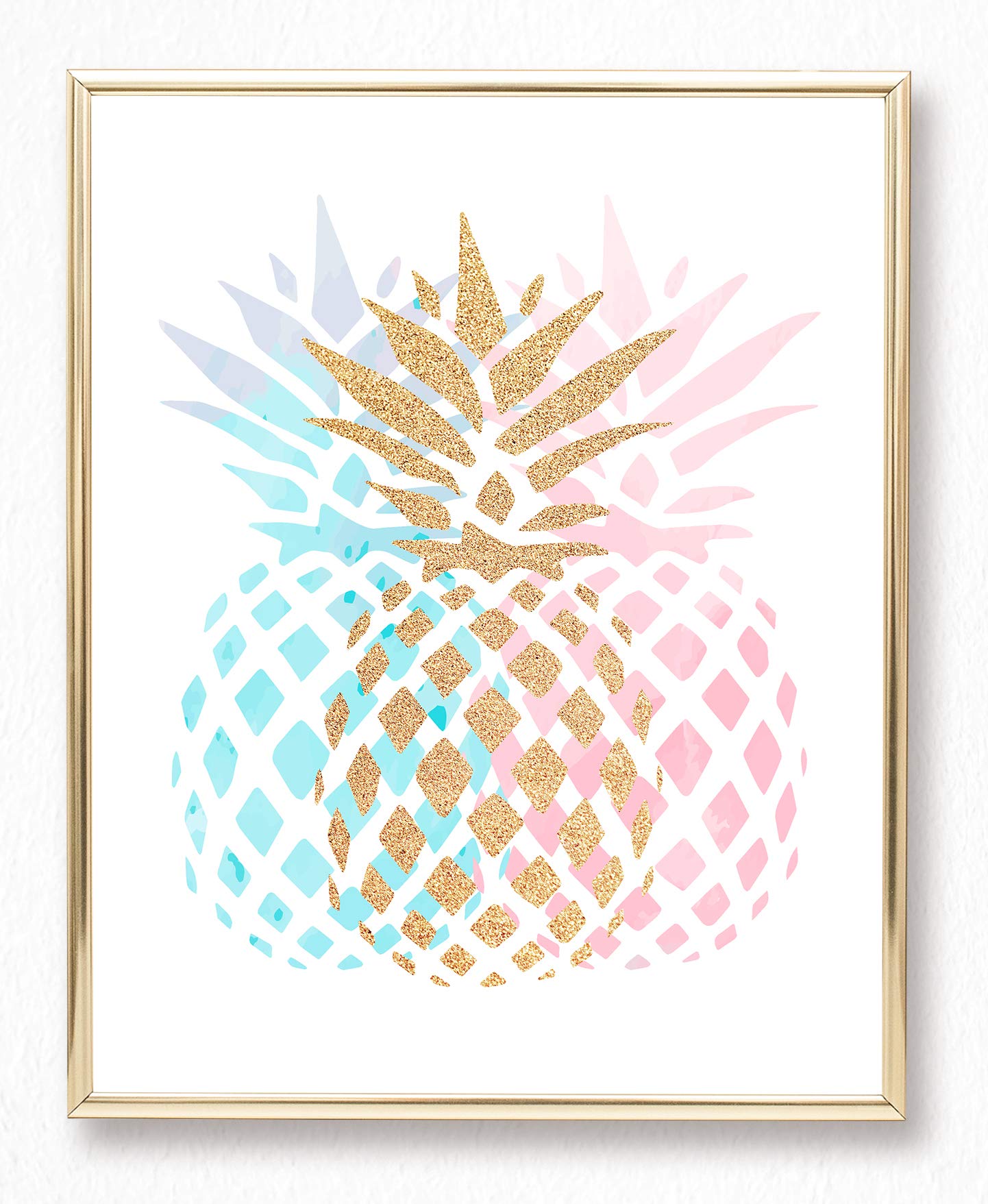 Brooke & Vine Teen Girl Room Wall Decor Art Prints (UNFRAMED 8 x 10) Inspirational Wall Art  Motivational Quotes Posters for Kids  Tween Women Office Bedroom  Dorm  Cubicle  Desk - Pineapple  Flamingo
