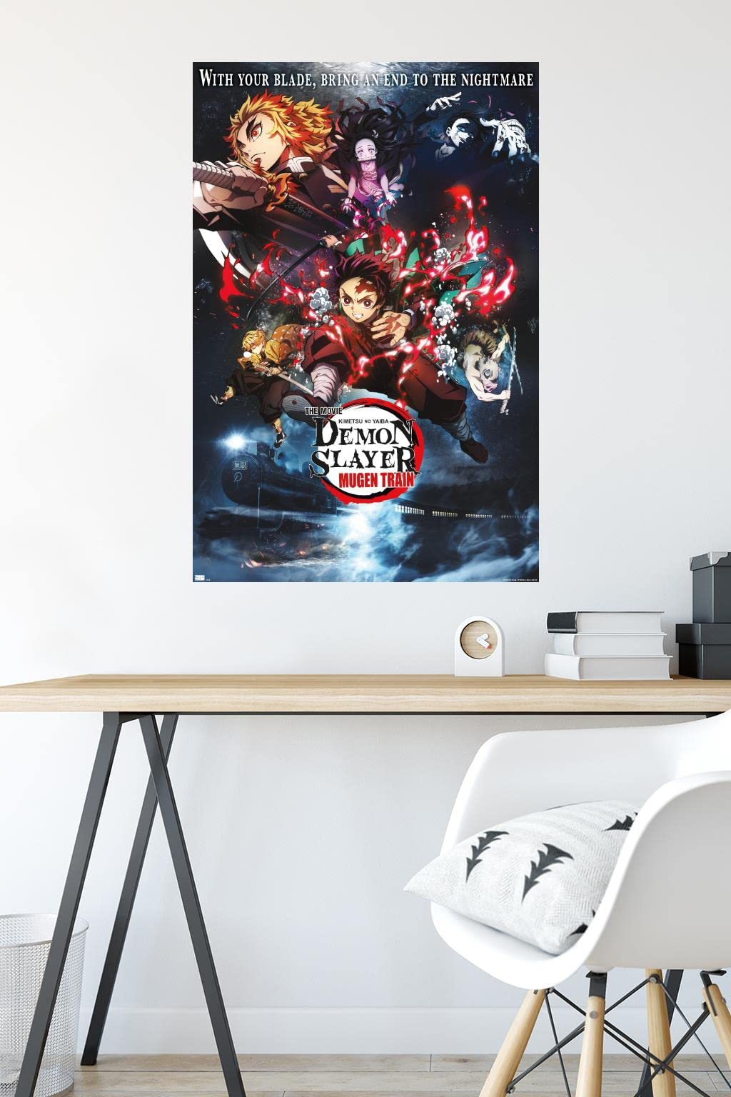 Trends International Demon Slayer: Mugen Train - Collage One Sheet Wall Poster, 22.37'' X 34.00'', Unframed Version