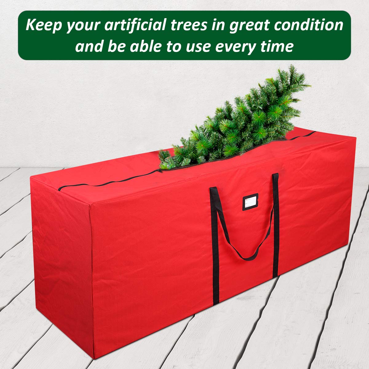 Primode Christmas Tree Storage Bag | Fits Up to 7-8 Ft. Disassembled Holiday Tree | 50    x 15    x 20    Tree Storage Container