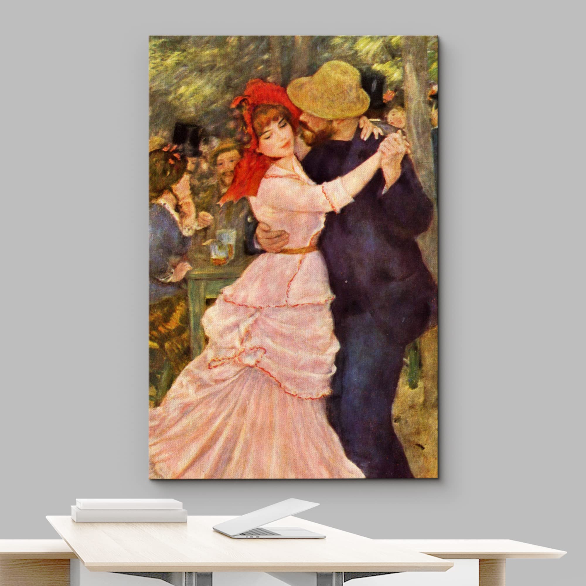 Wall26 Canvas Print Wall Art Dance At Bougival By Pierre Renoir People Historic Illustrations Fine Art Traditional Scenic Colorf