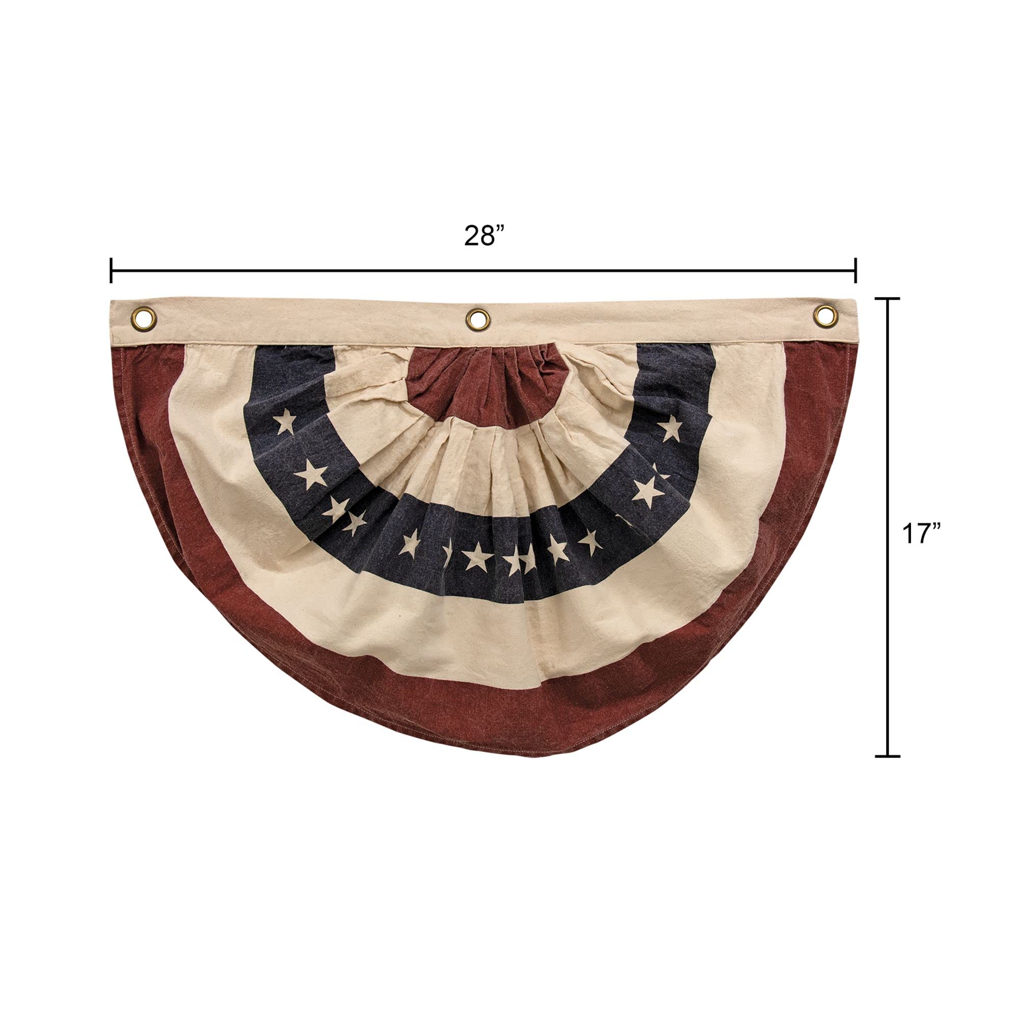 Stonewashed Americana Bunting, 17''X28''