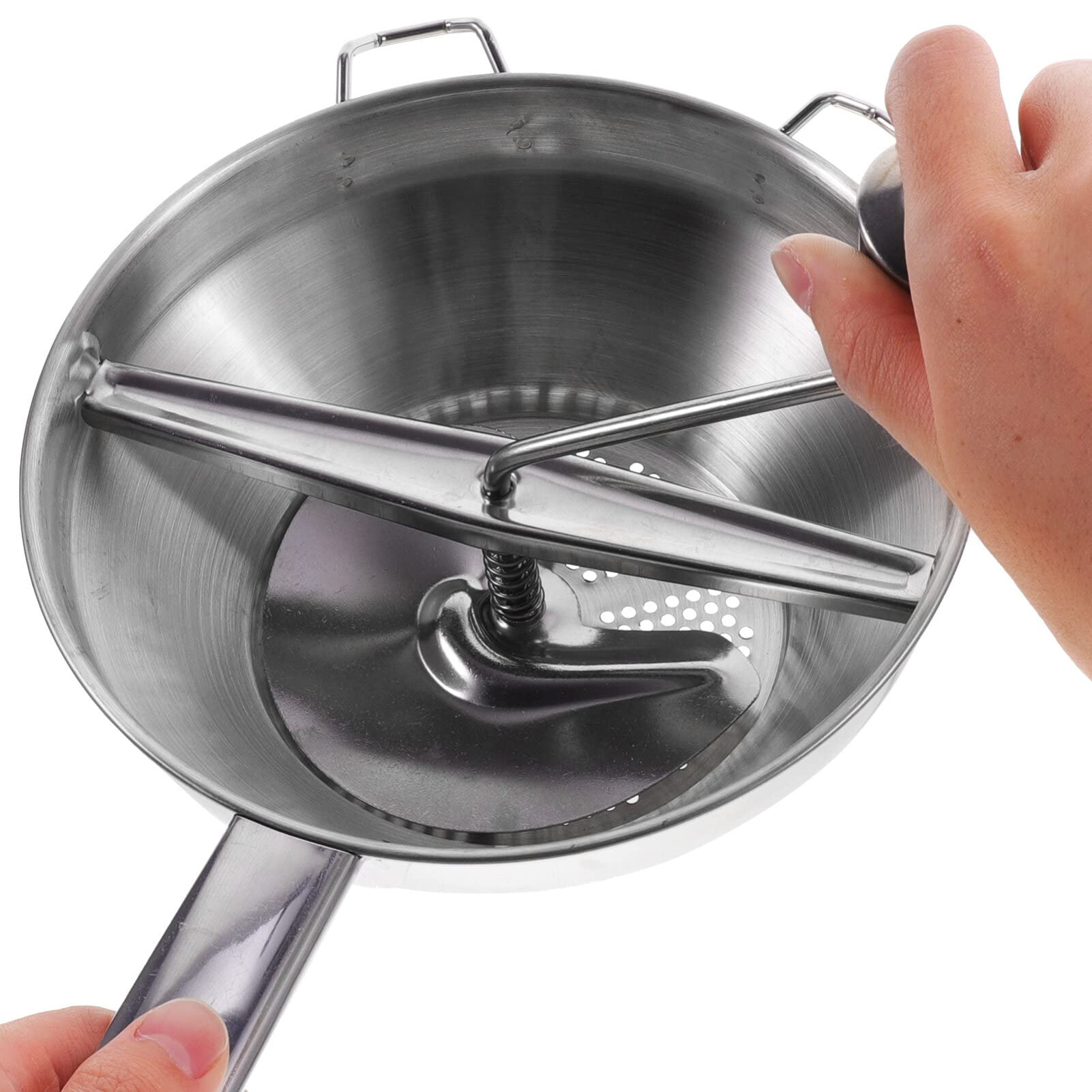 Aboofan Stainless Steel Food Mill Manual Rotary Fruit Vegetable Hand Crank Potato Ricer Masher Bowl For Mashed Potatoes Puree Ja