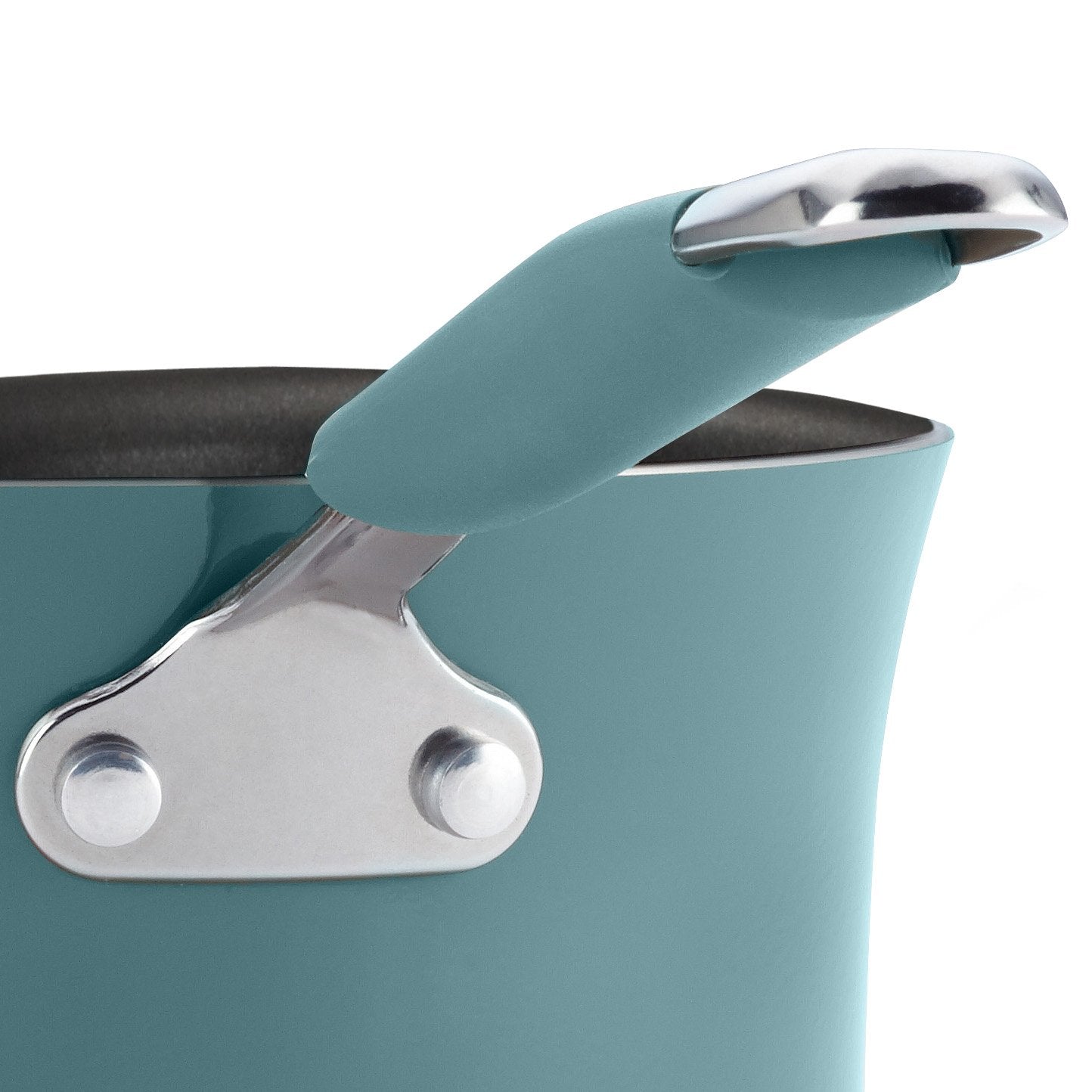 Rachael Ray Cucina Nonstick Butter Warmer/Small Saucepan, 0.75 Quart, Agave Blue