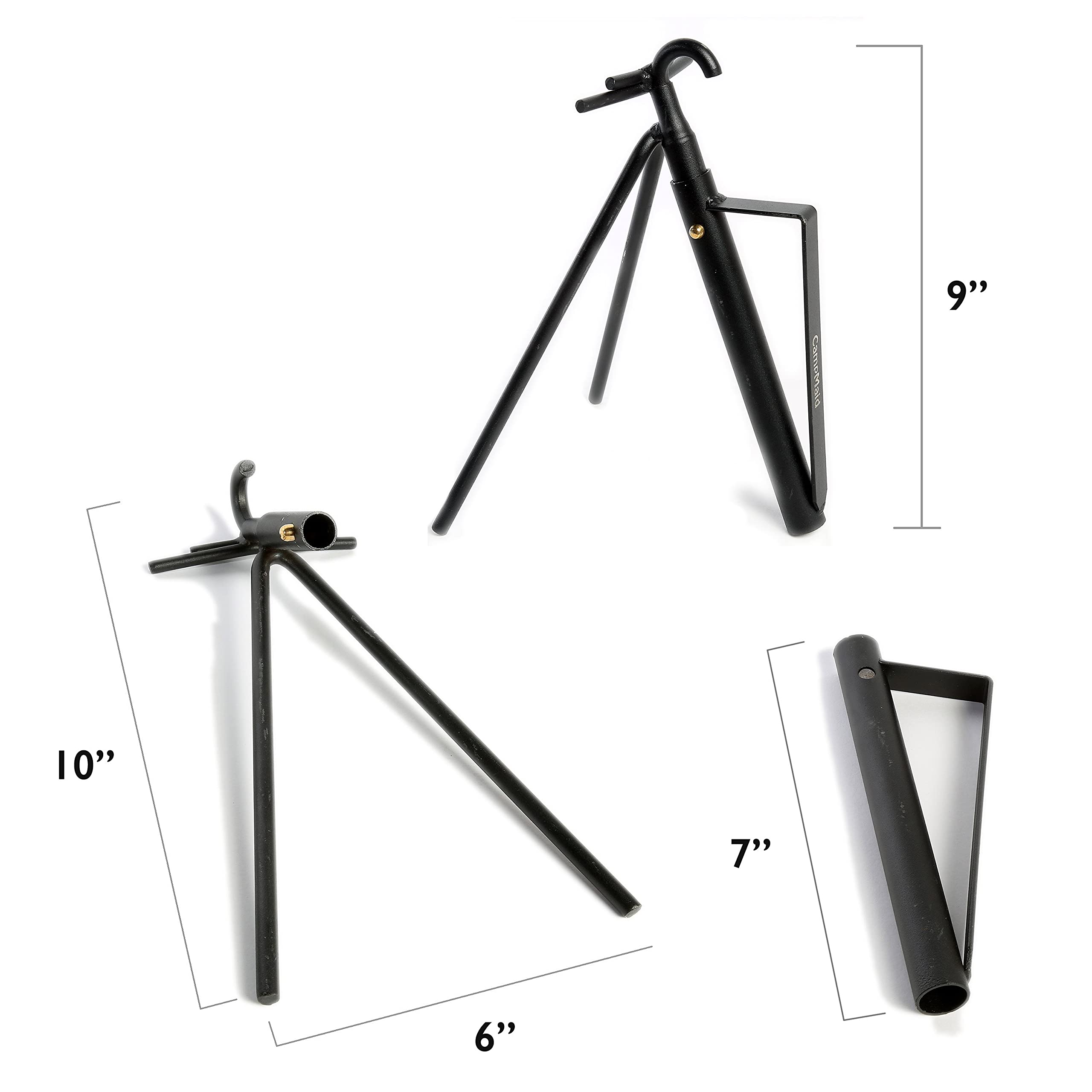 Campmaid Dutch Oven Kickstand & Lid Lifter - Durable Dutch Oven Lid Lifter - Lightweight & Portable Camp Cooking Accessories - U