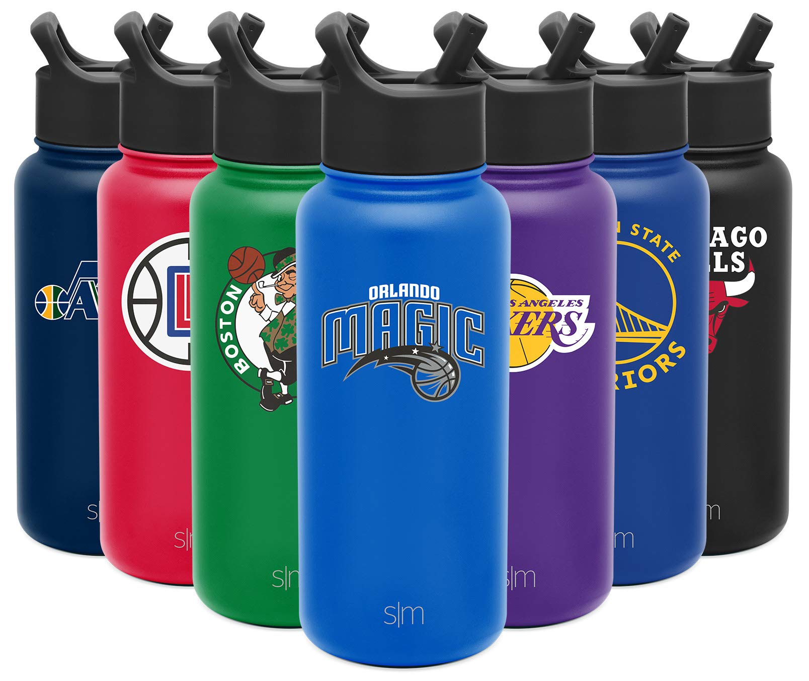 Simple Modern Officially Licensed Nba Orlando Magic Water Bottle With Straw Lid | Vacuum Insulated Stainless Steel 32Oz Thermos