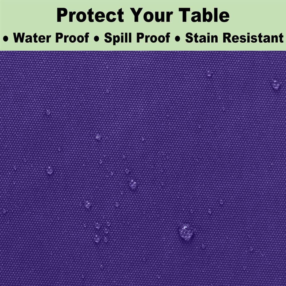 Plastic Purple Tablecloths 3 Pack Violet Disposable Table Covers 54'' X 108'' Table Cloths For Parties Mermaid Gras Parties Birt