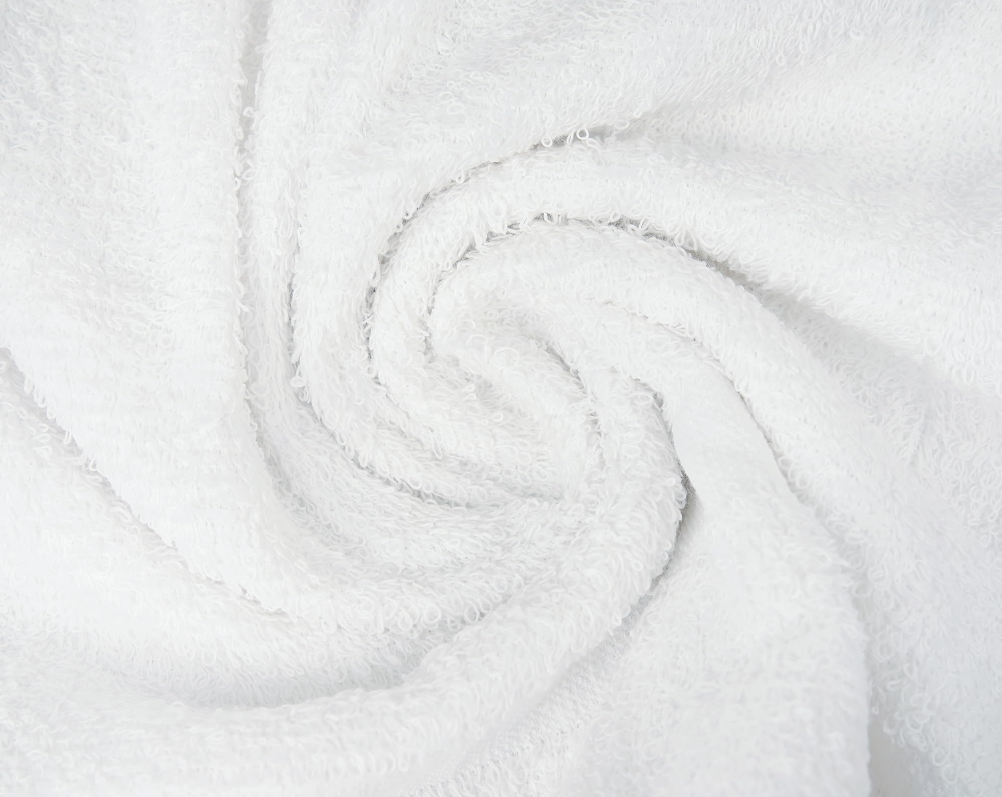 Zuperia White Bath Towels Bulk 12 Pack - 20 X 40 Inches, 100% Cotton Economy Light Weight Towels For Commercial Use - Quick Dry,