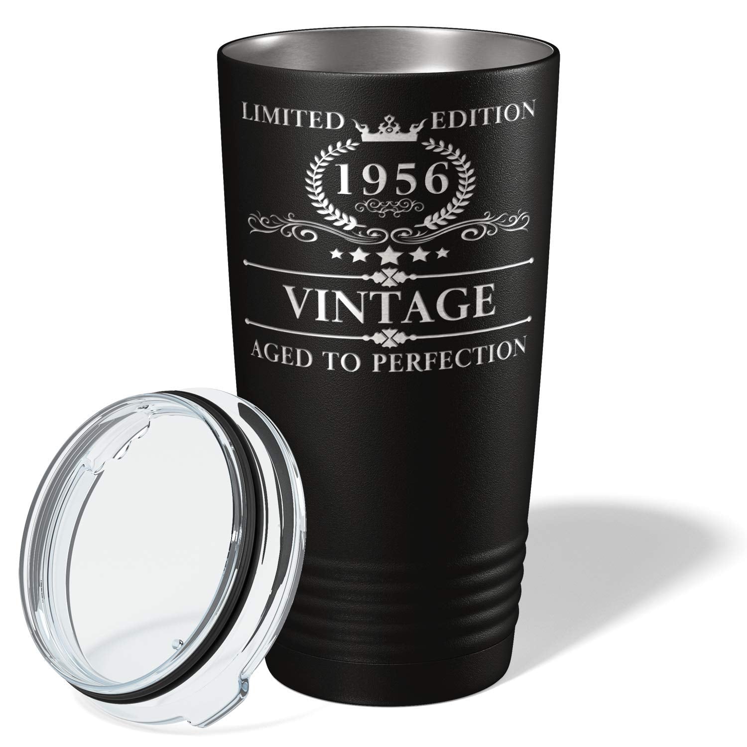 Cuptify 1956 Limited Edition Aged To Perfection 67Th Birthday Gift For Men And Women 67 Years Old On Black 20 Oz Insulated Stain