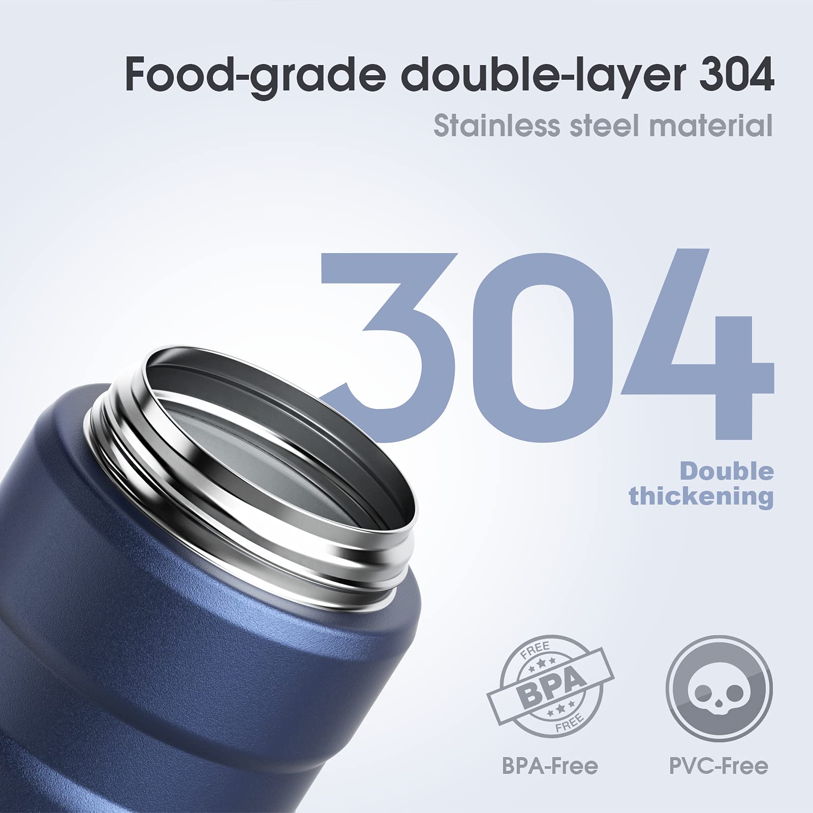 Bidakid Containers For Hot Food, 2 Pack Insulated Food Jar For Hot, Soup Vessels, Lunch Box Containers For Hot Cold Food With Ca