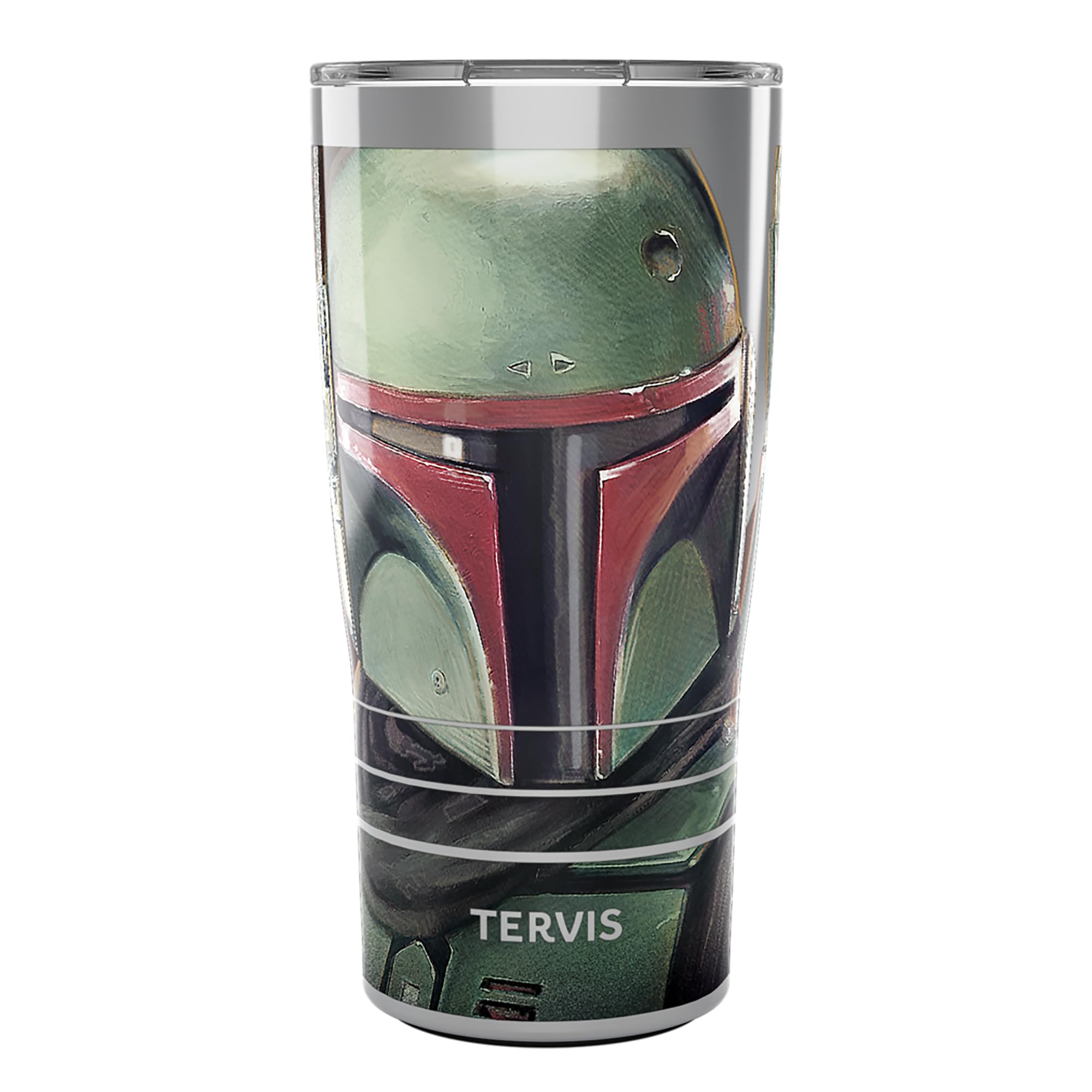 Tervis Traveler Star Wars The Book of Boba Fett Helmet Triple Walled Insulated Tumbler Travel Cup Keeps Drinks Cold & Hot, 20oz,