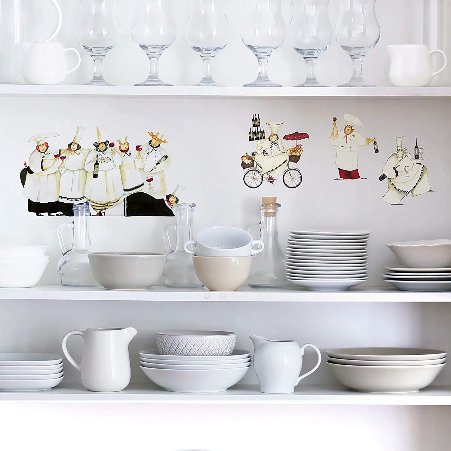 Roommates Rmk1255Scs Chefs Peel And Stick Wall Decals , White
