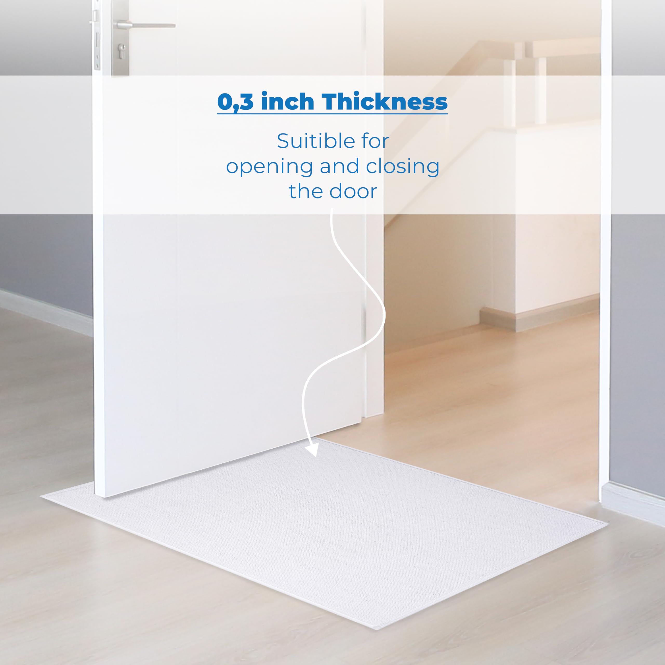 Cotton Paradise Bath Rug for Bathroom  17x24 inch 100% Cotton Non Slip Bath Mat Rug  Soft Absorbent Machine Washable  White Bath Rug