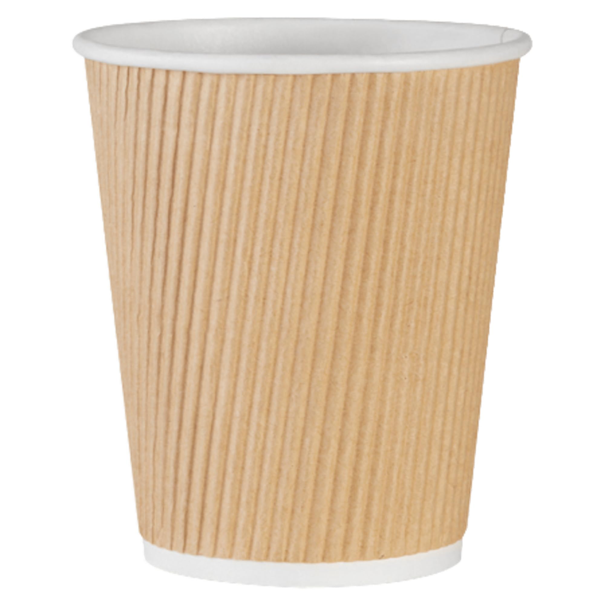 Genuine Joe Ripple Hot Cups, 25 Count (Pack Of 1), Brown